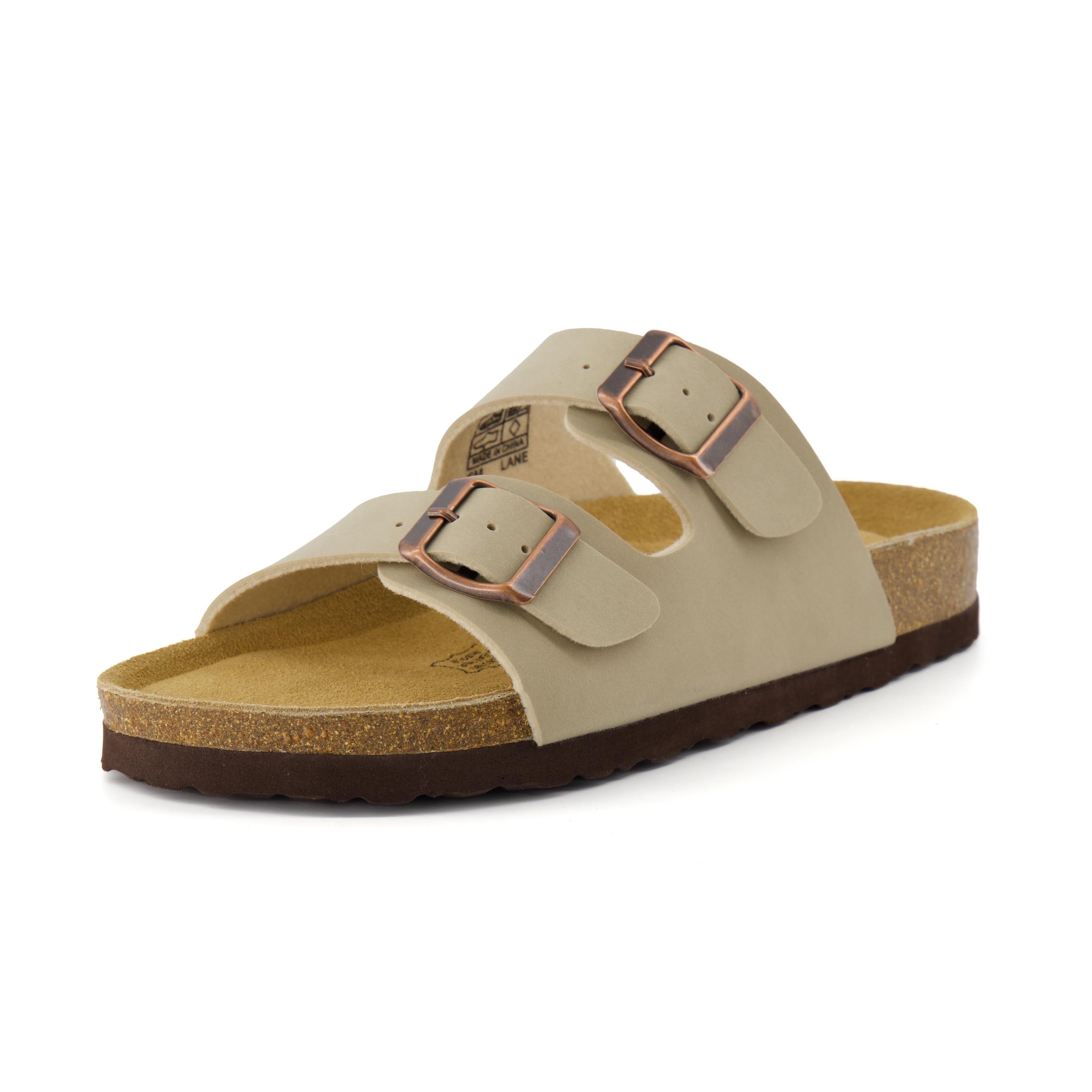 Lane Cork Footbed Sandal Stone