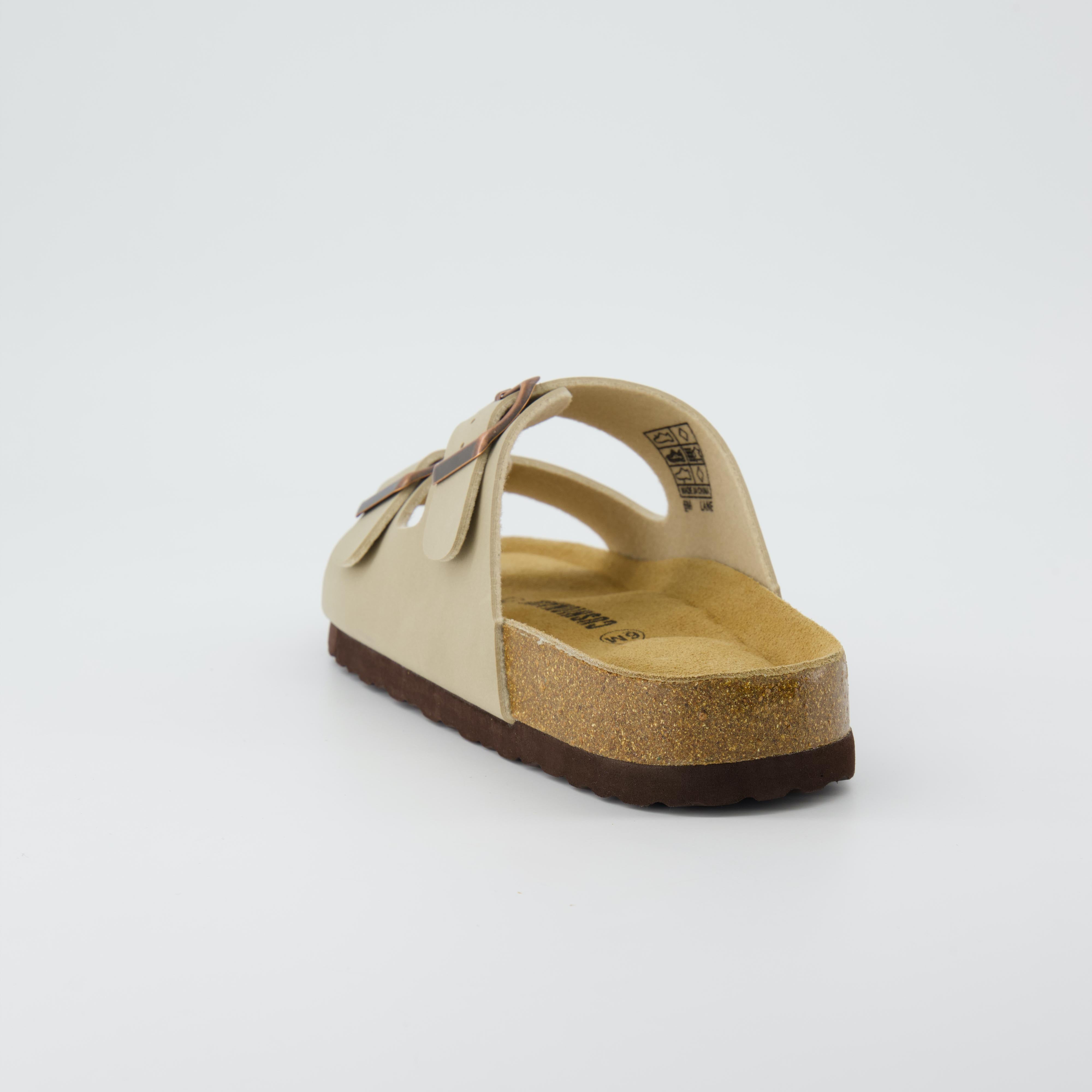 Lane Cork Footbed Sandal Stone
