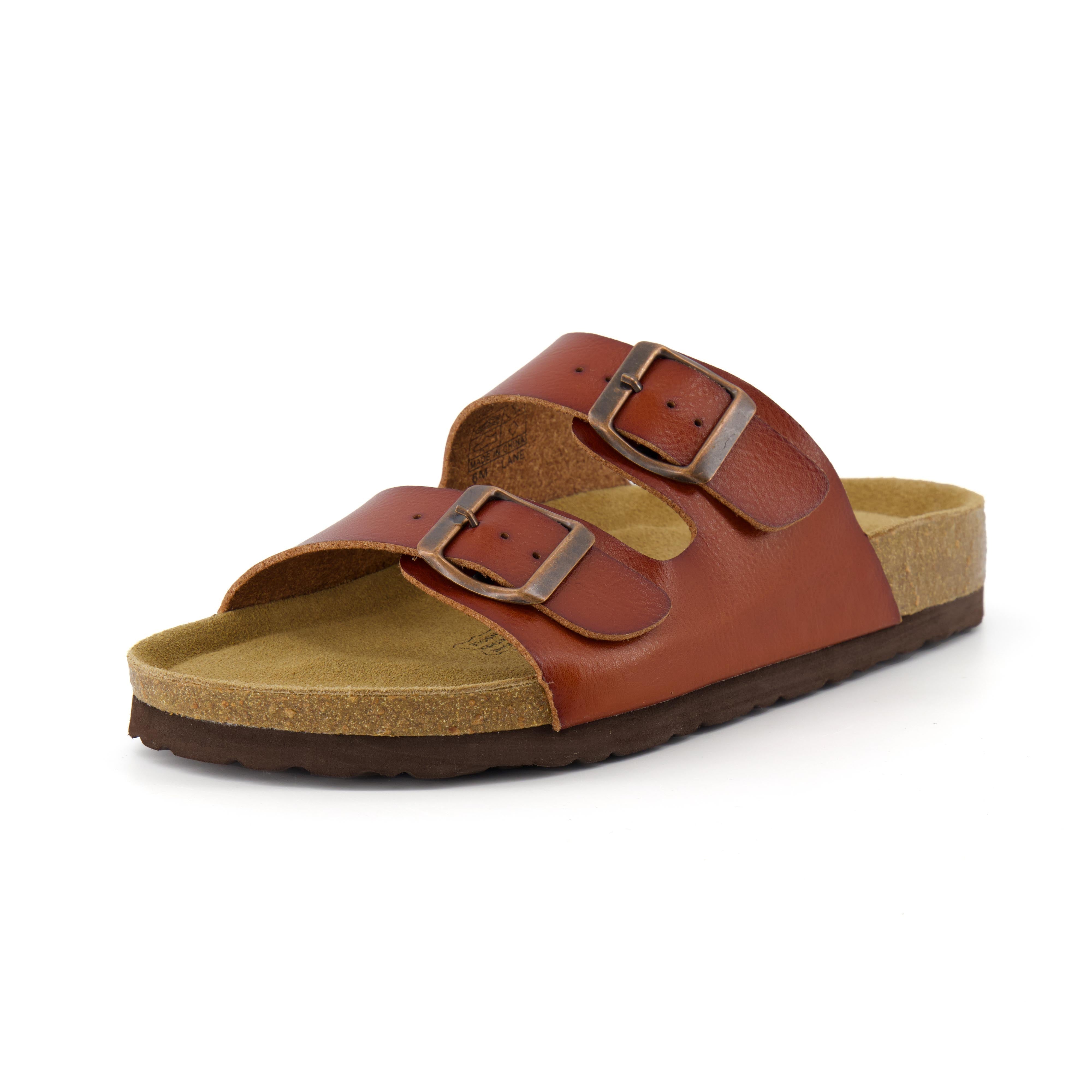 Lane Cork Footbed Sandal Whiskey