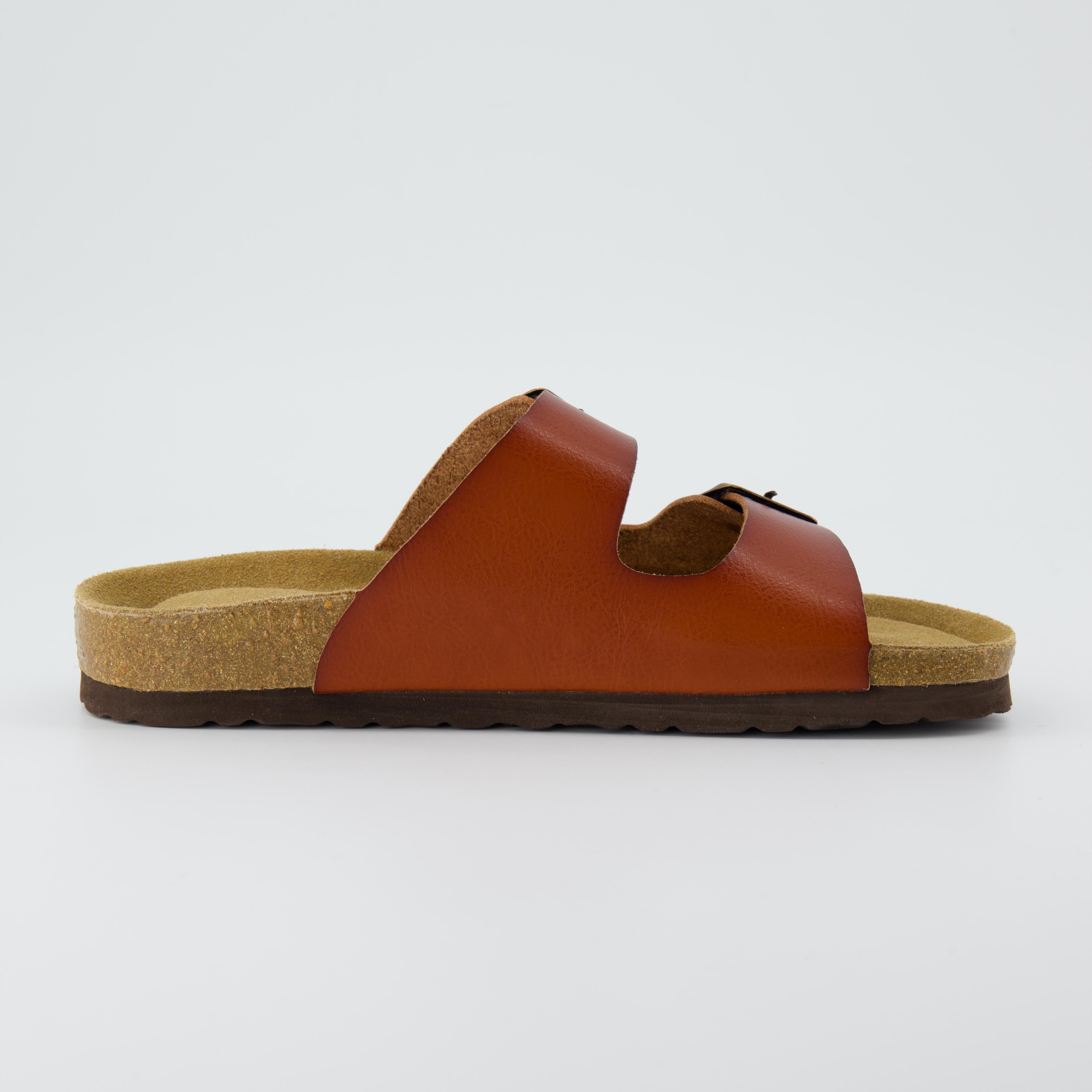 Lane Cork Footbed Sandal Whiskey