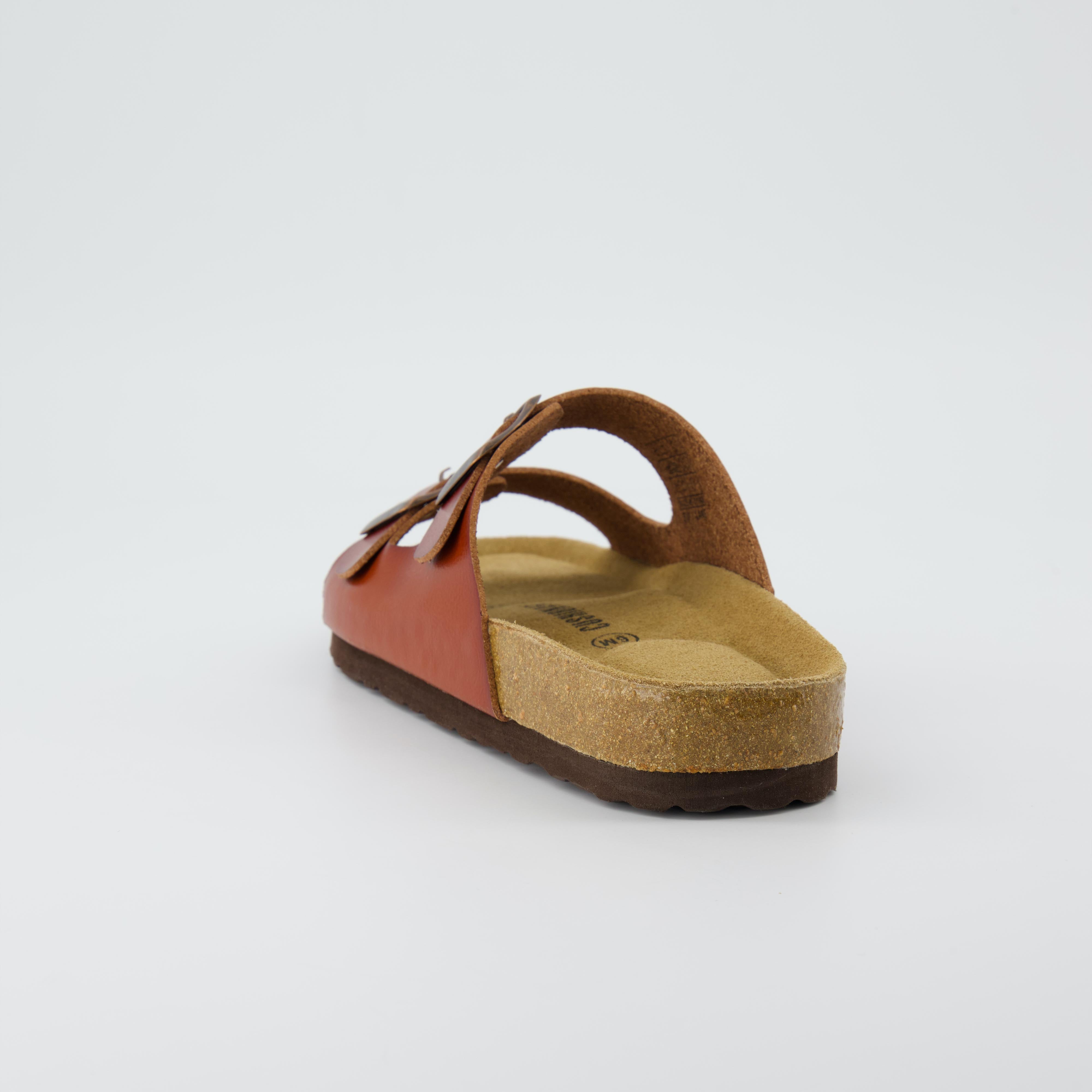 Lane Cork Footbed Sandal Whiskey