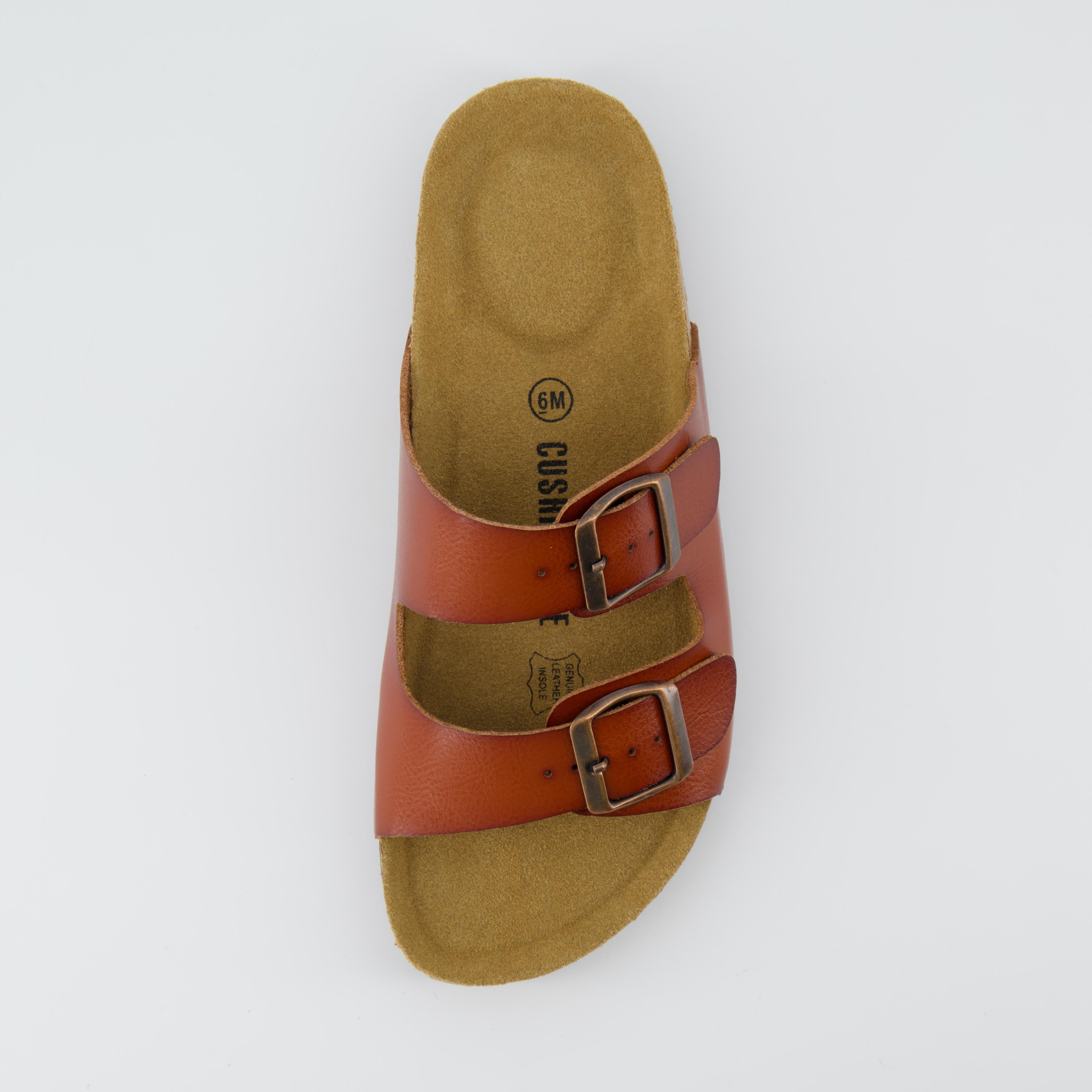 Lane Cork Footbed Sandal Whiskey