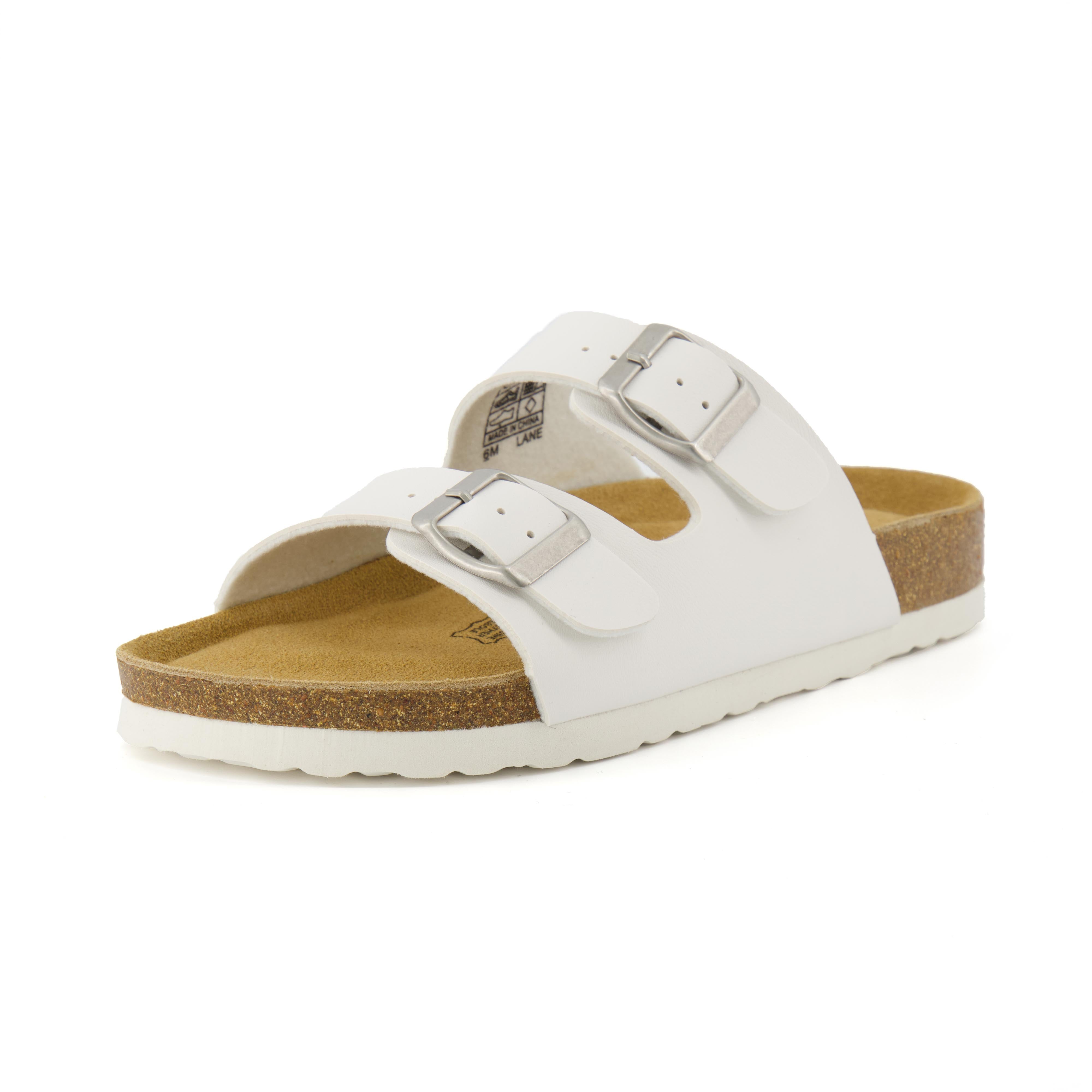 Lane Cork Footbed Sandal White