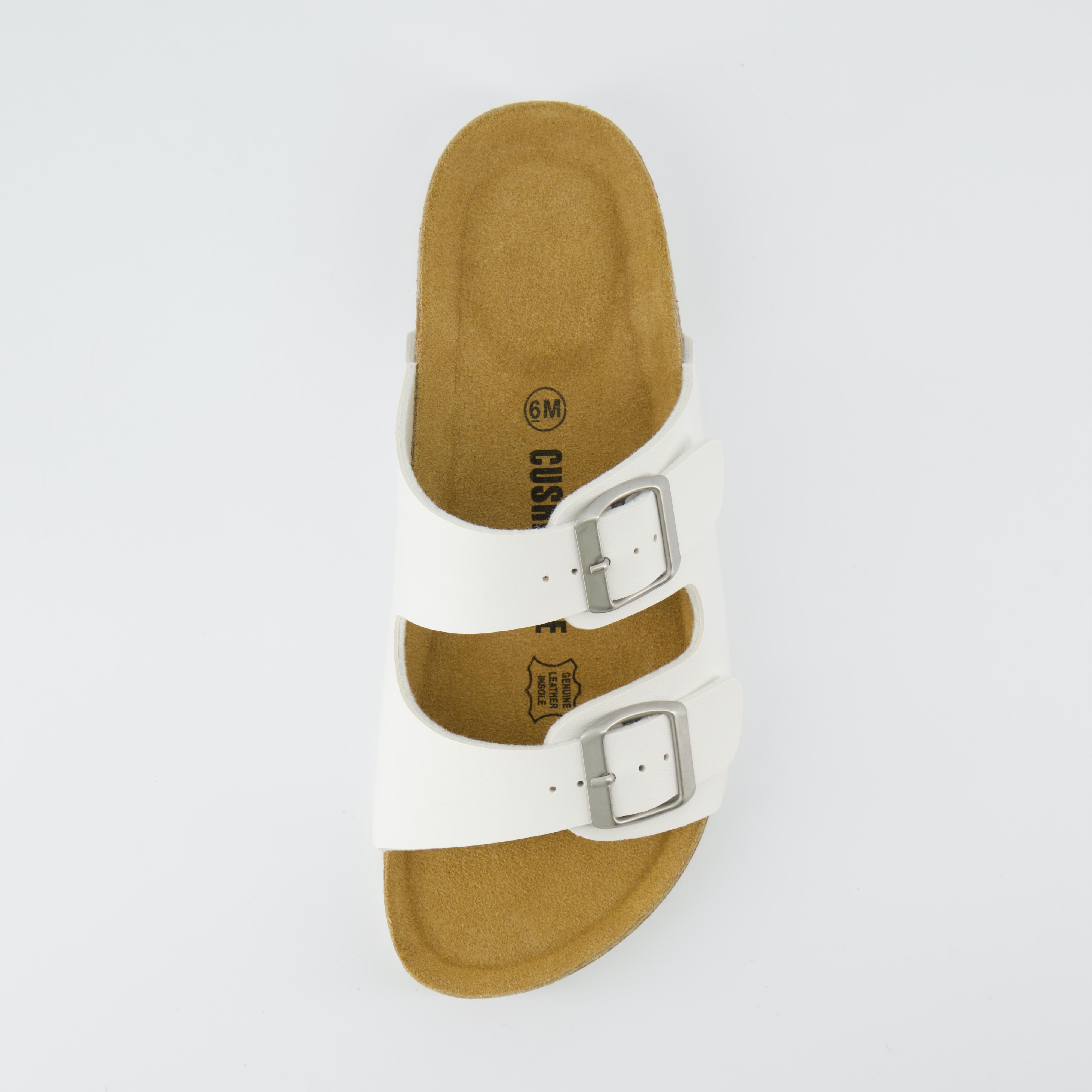 Lane Cork Footbed Sandal White