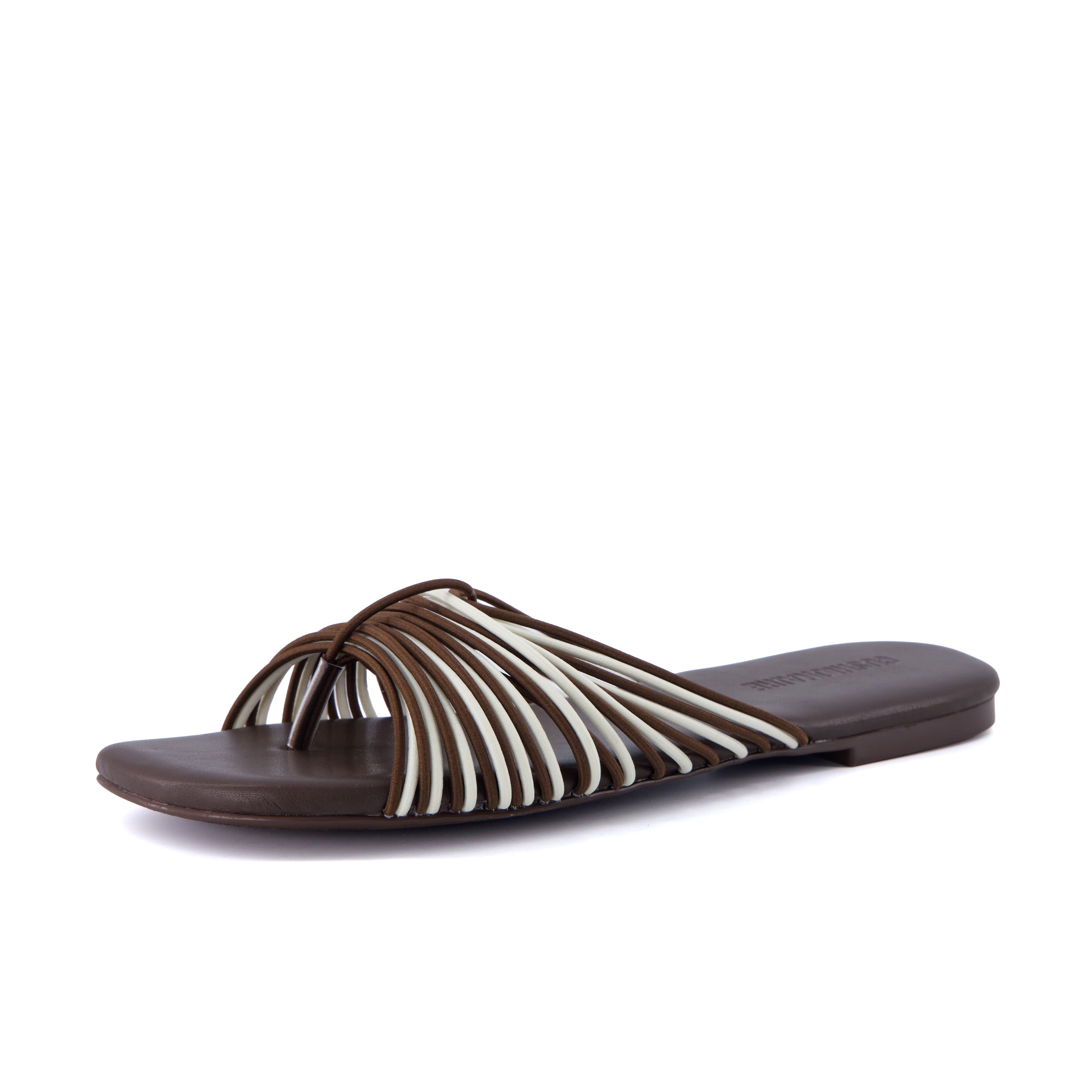 Lanky Strappy Sandals Brown Multi Medium