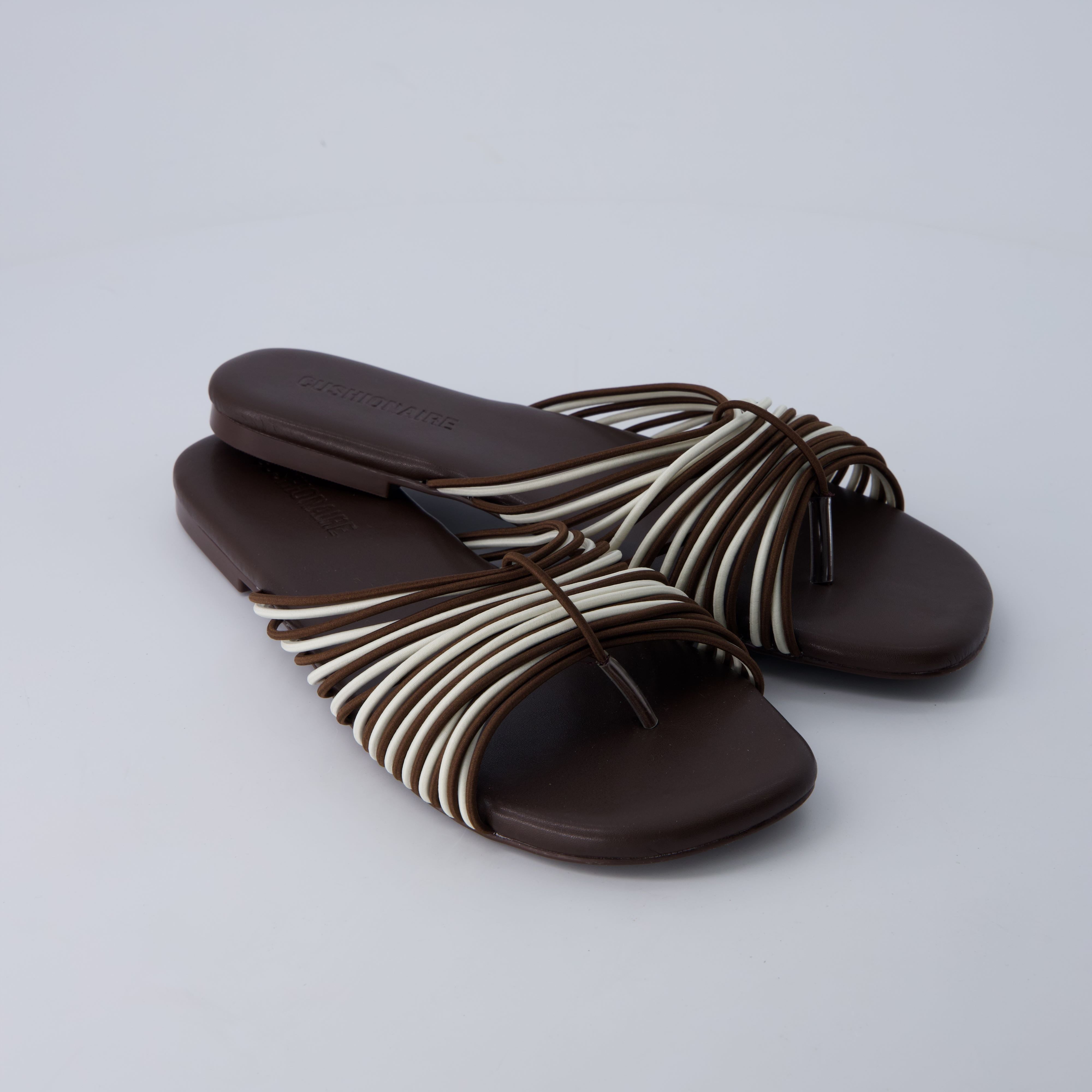 Lanky Strappy Sandals Brown Multi Medium