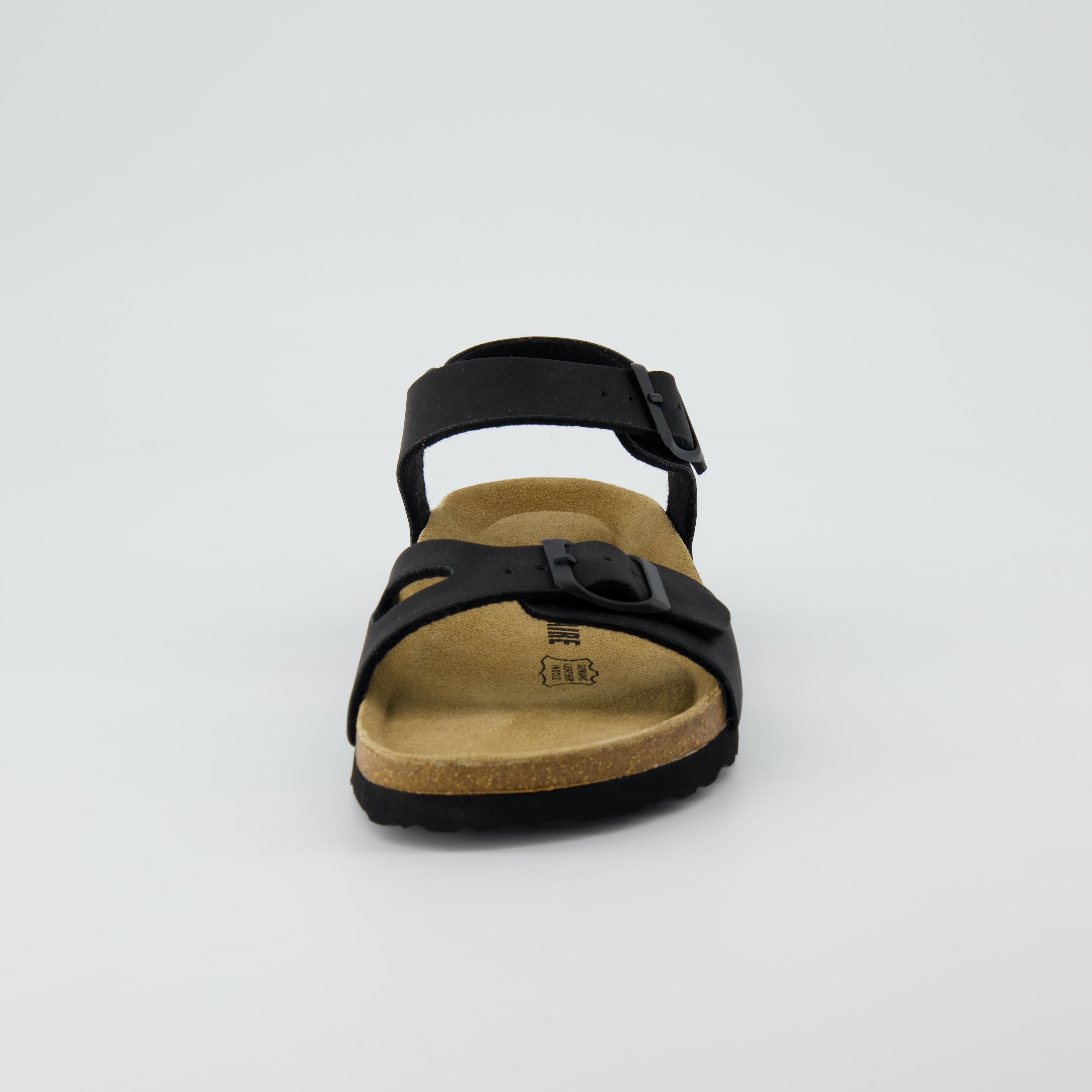 Lauri Cork Footbed Sandal Black