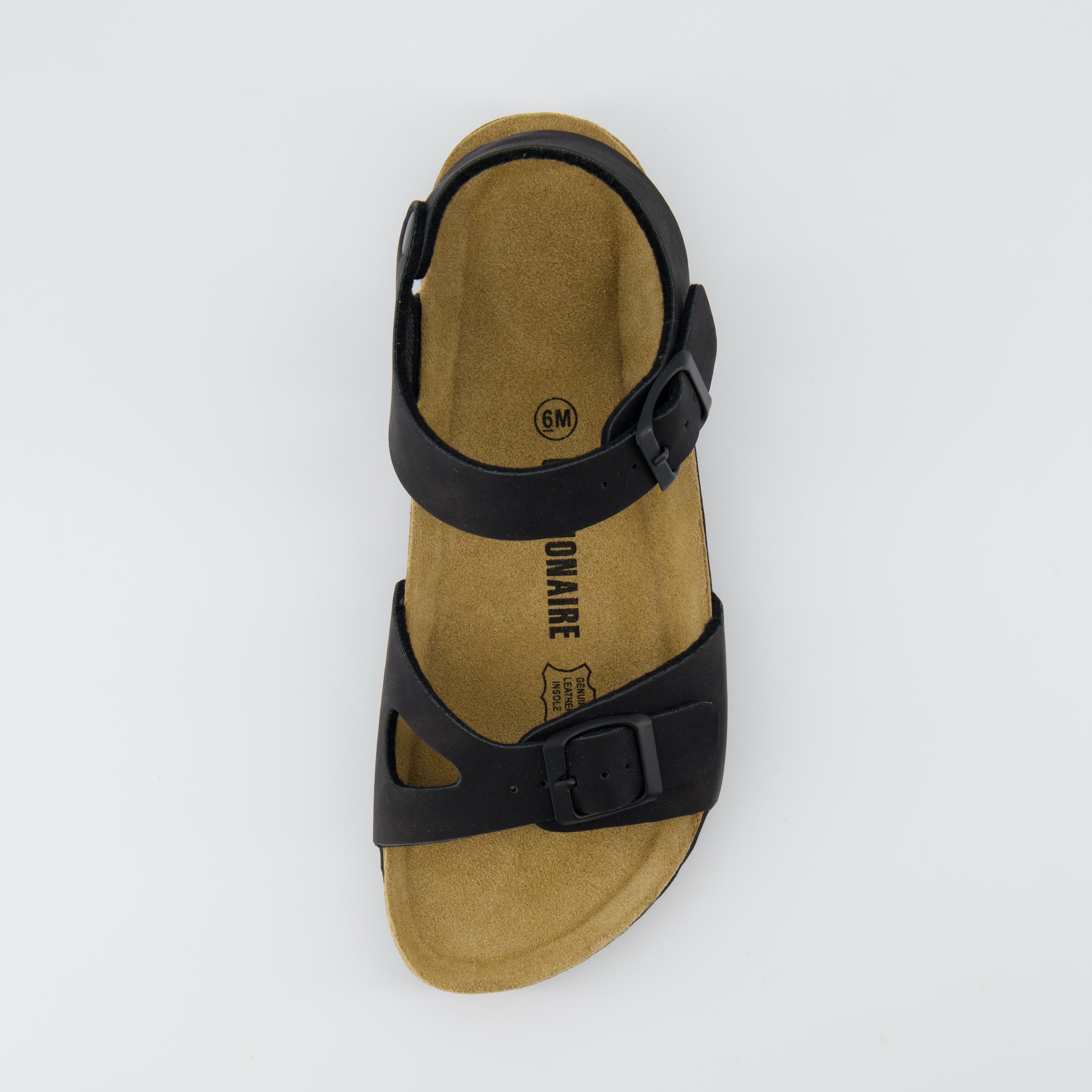 Lauri Cork Footbed Sandal Black