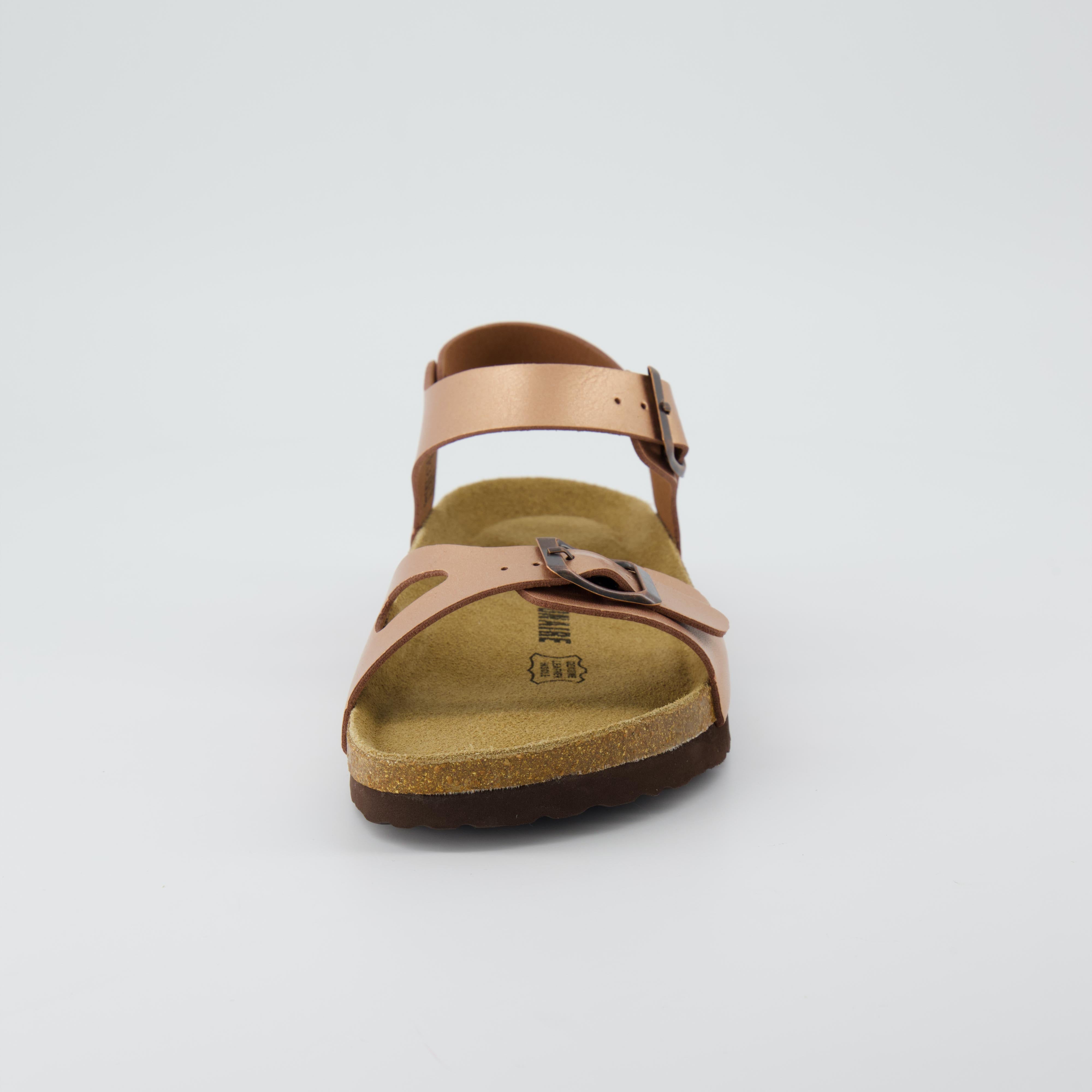 Lauri Cork Footbed Sandal Rose Gold