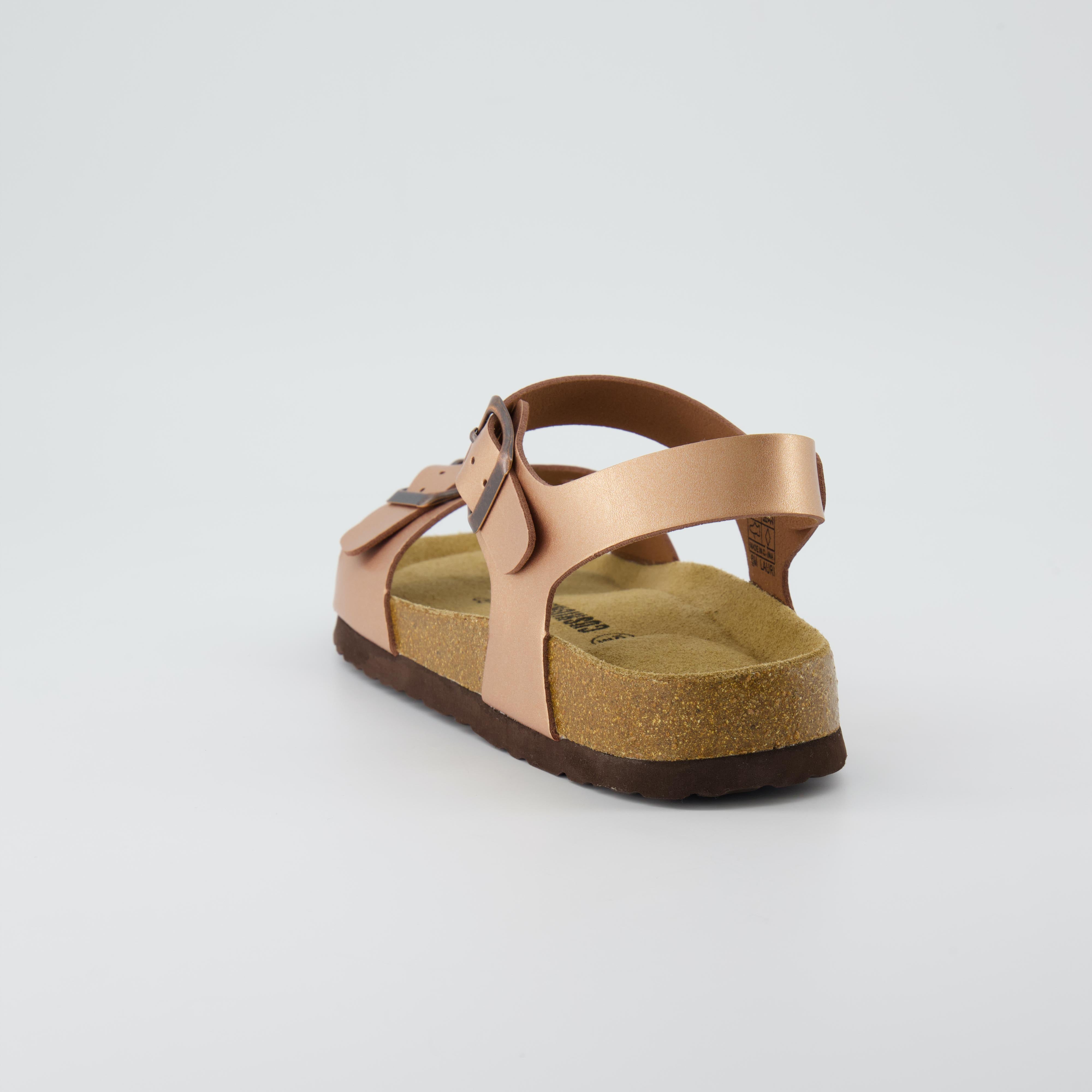 Lauri Cork Footbed Sandal Rose Gold