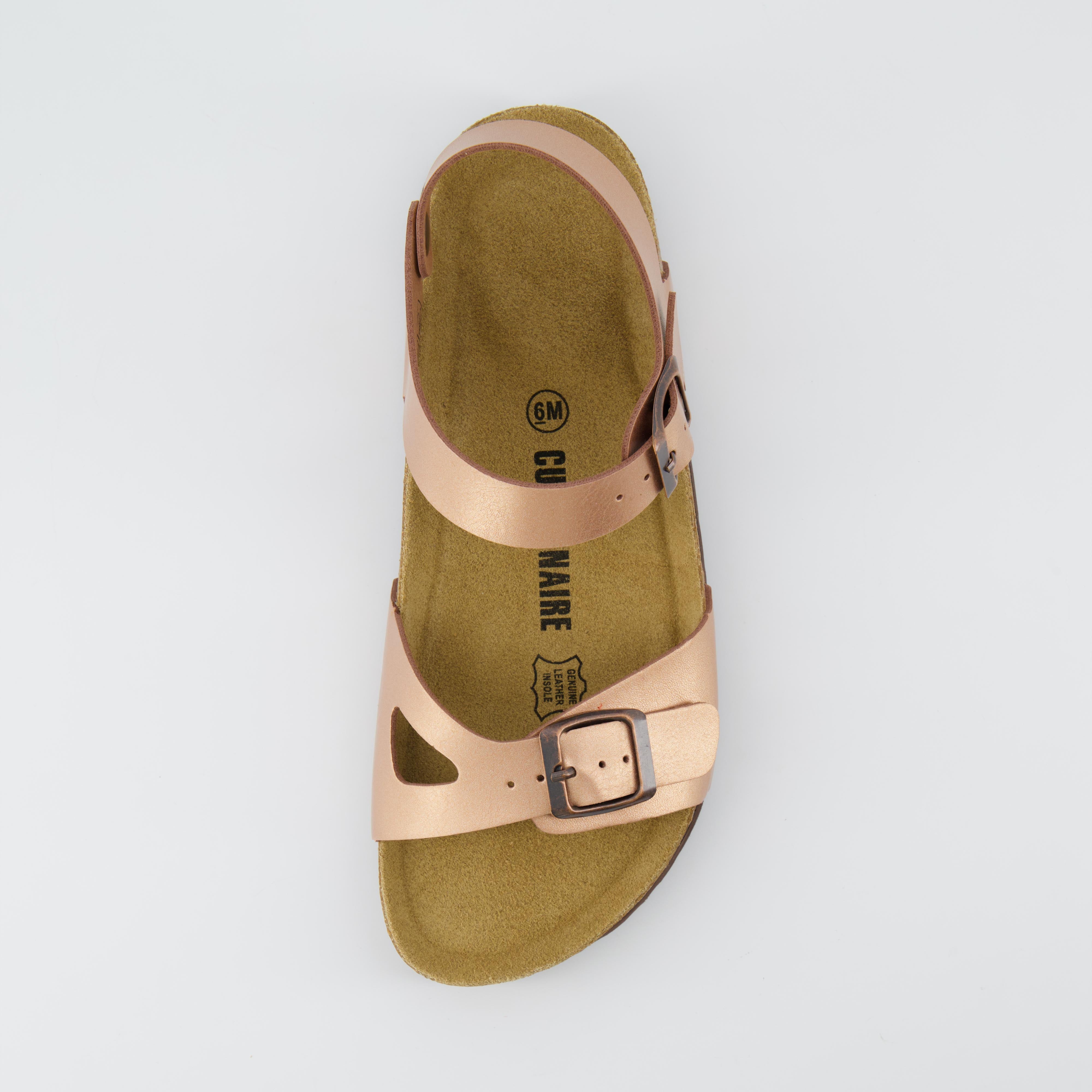 Lauri Cork Footbed Sandal Rose Gold