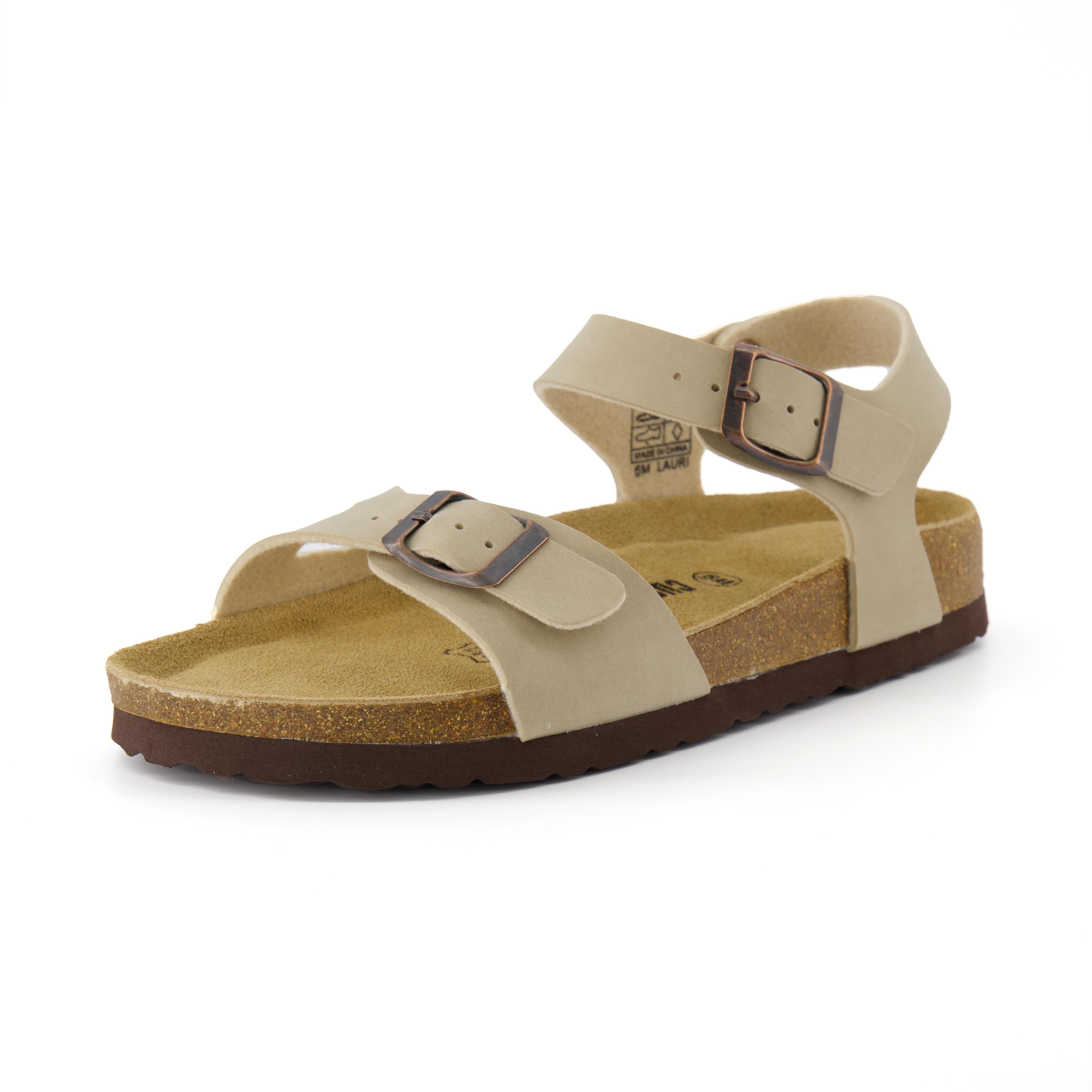 Lauri Cork Footbed Sandal Stone