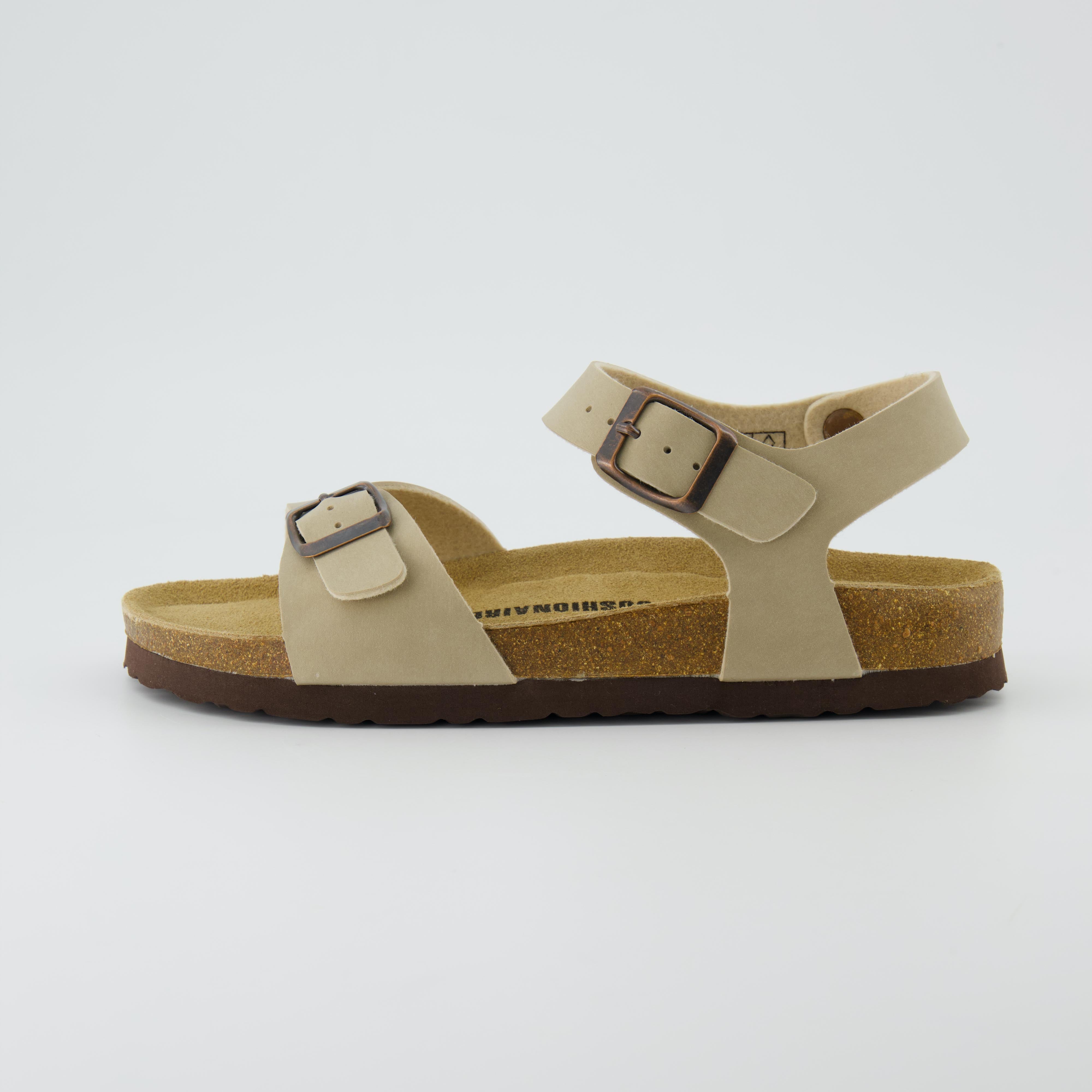 Lauri Cork Footbed Sandal Stone