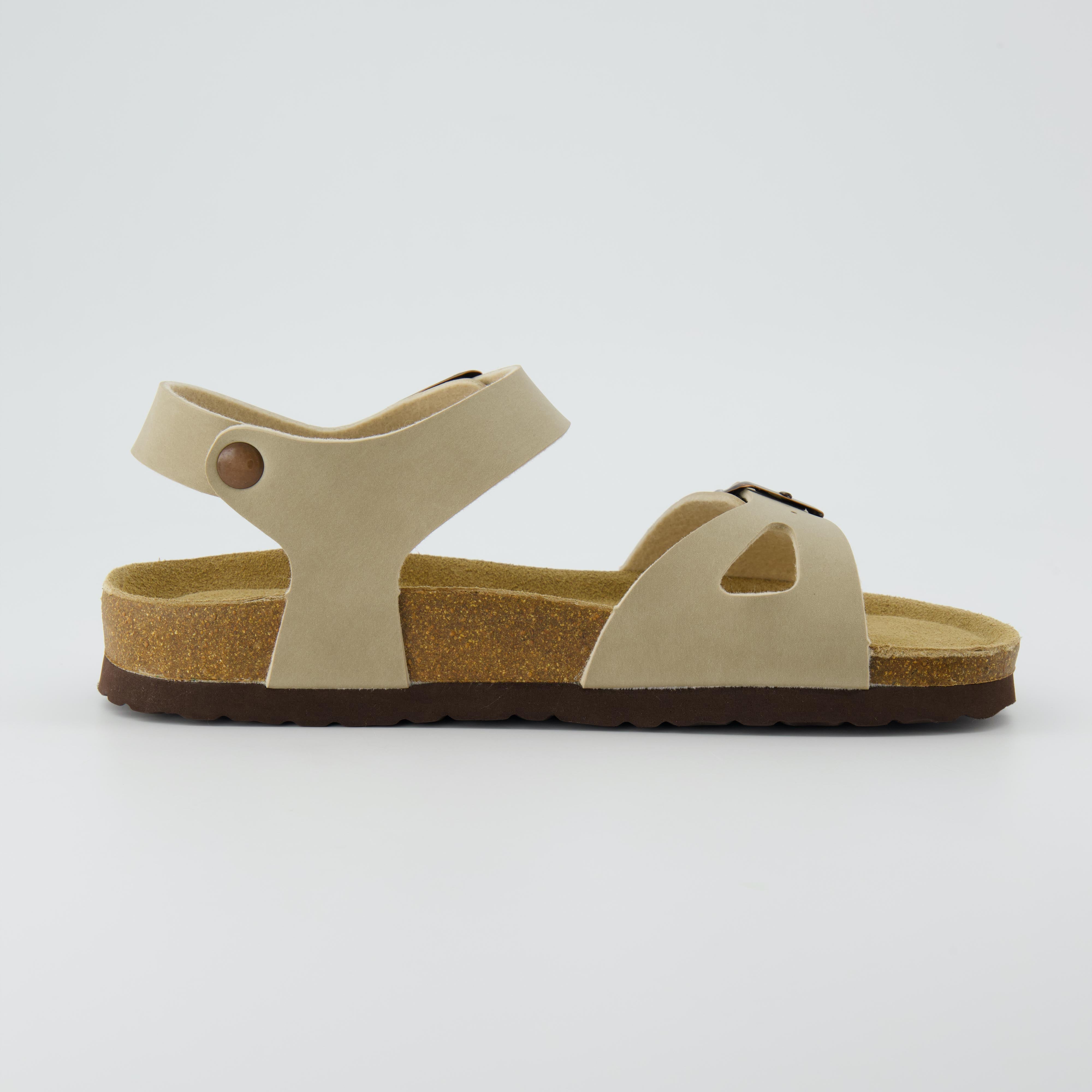 Lauri Cork Footbed Sandal Stone