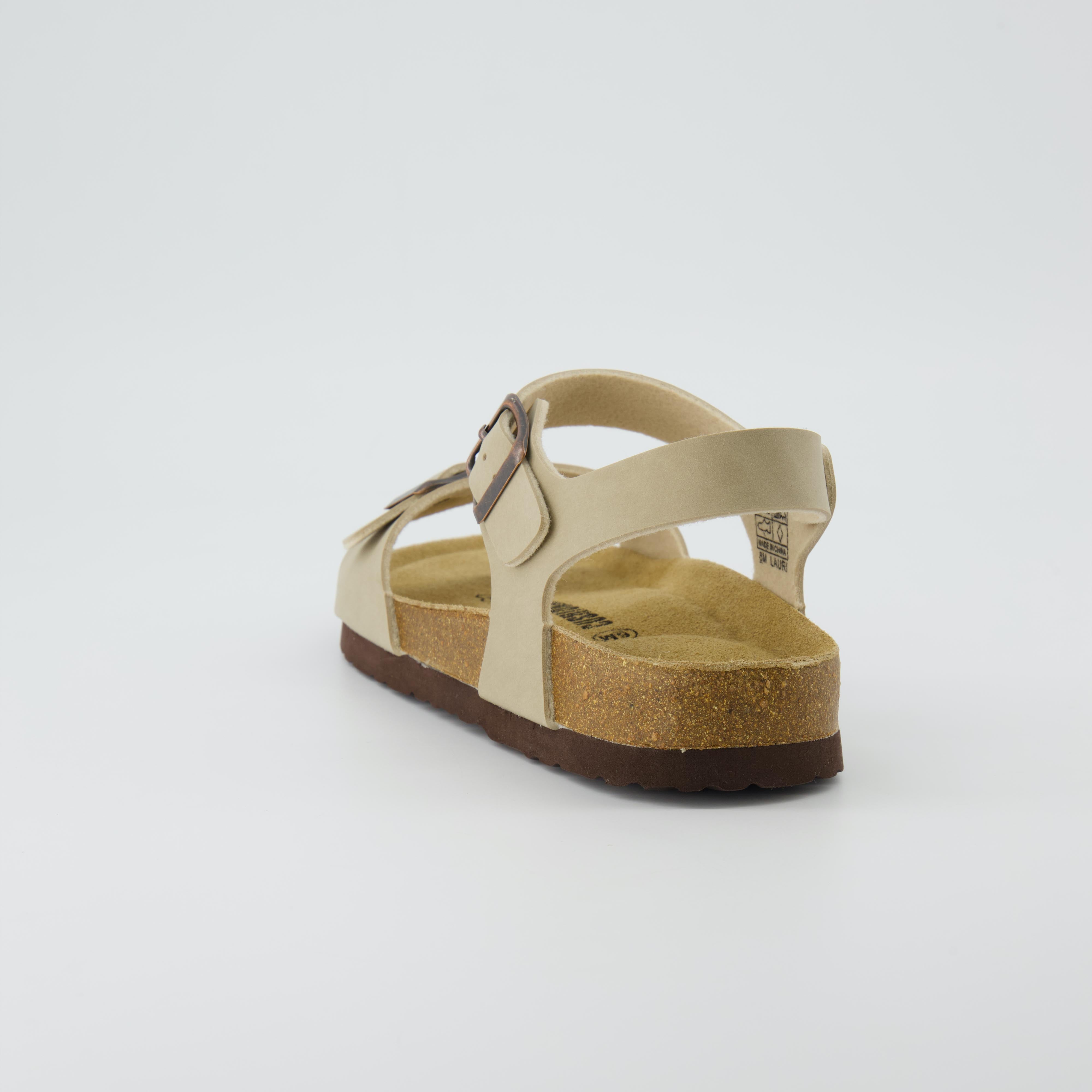 Lauri Cork Footbed Sandal Stone