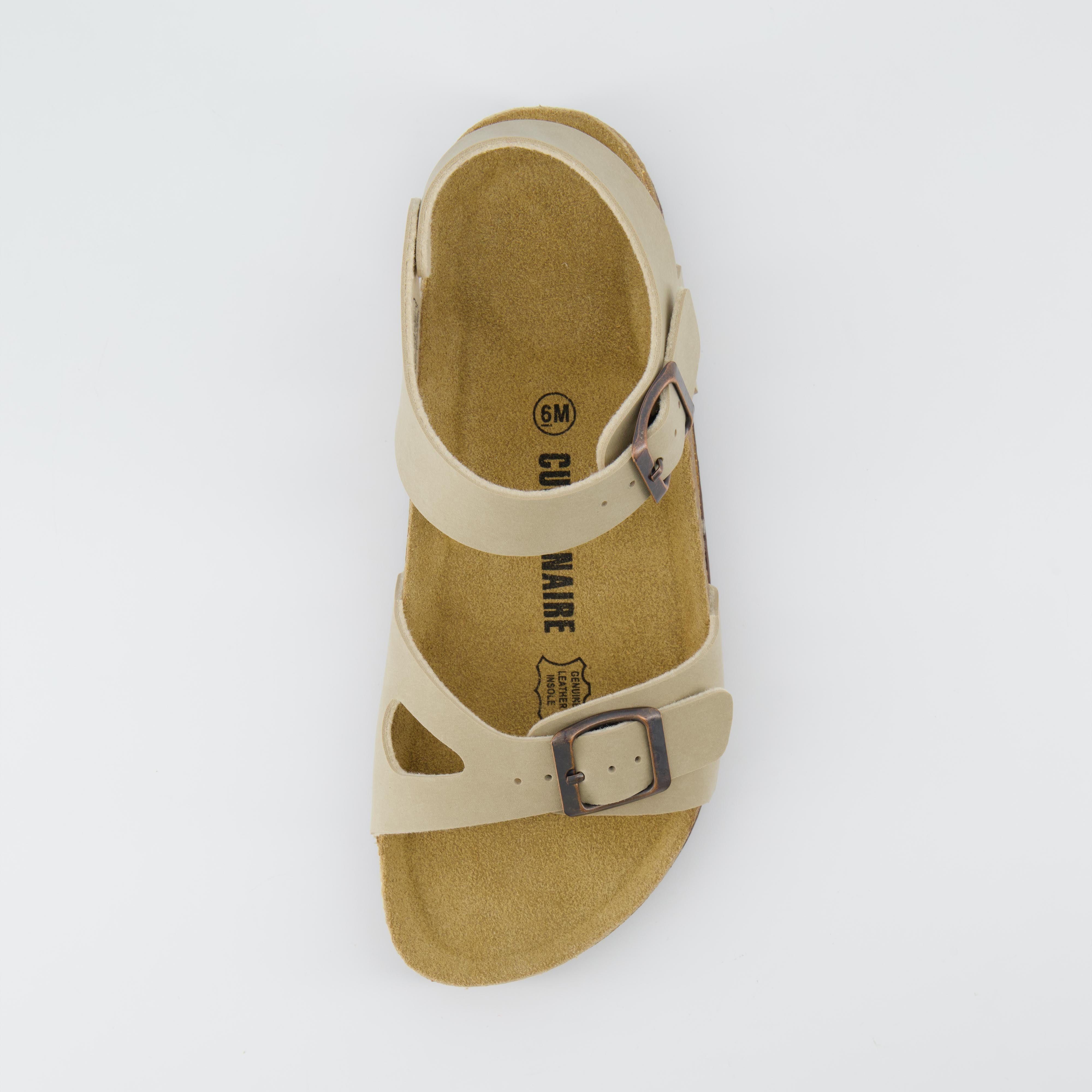 Lauri Cork Footbed Sandal Stone
