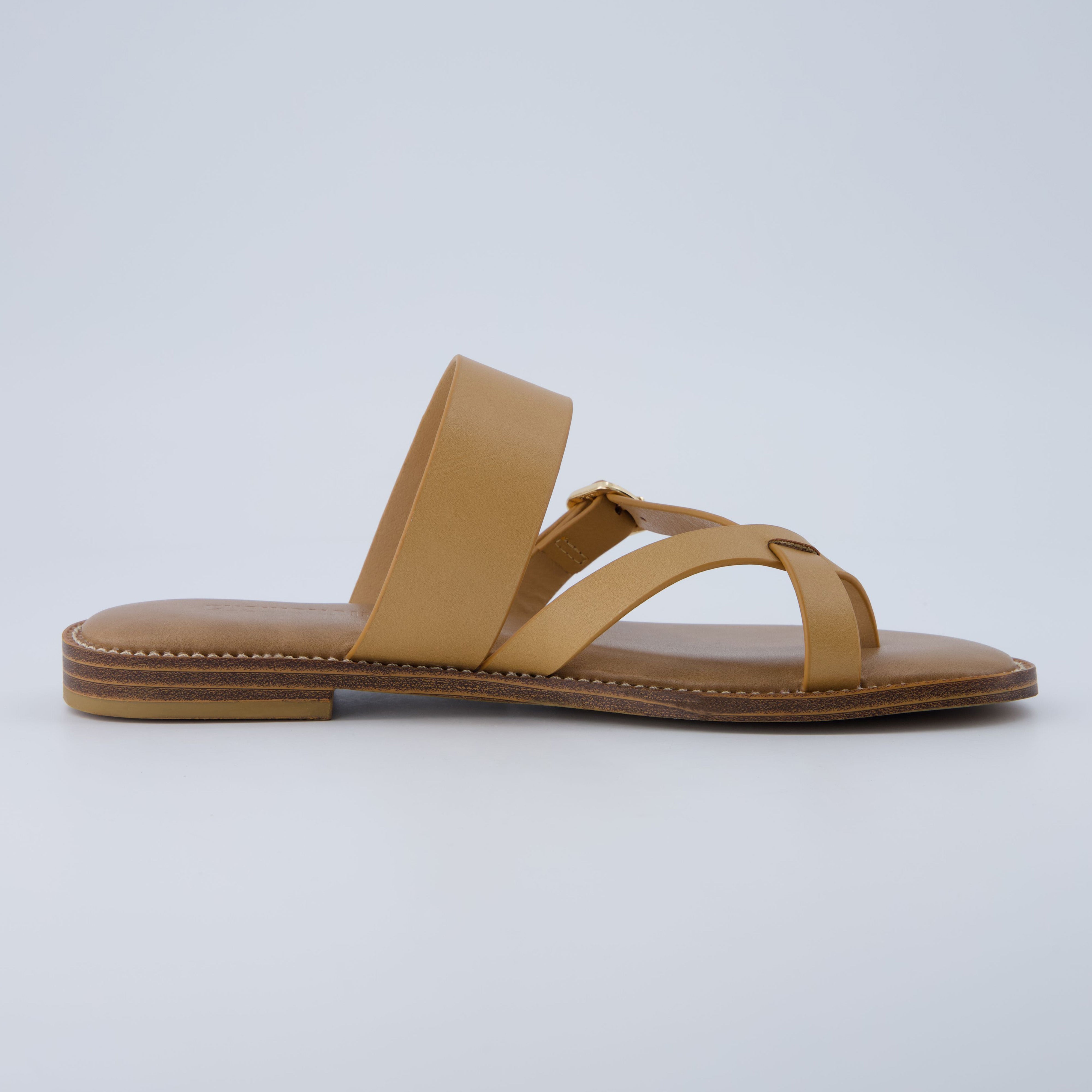 Laws Flat Sandal Black