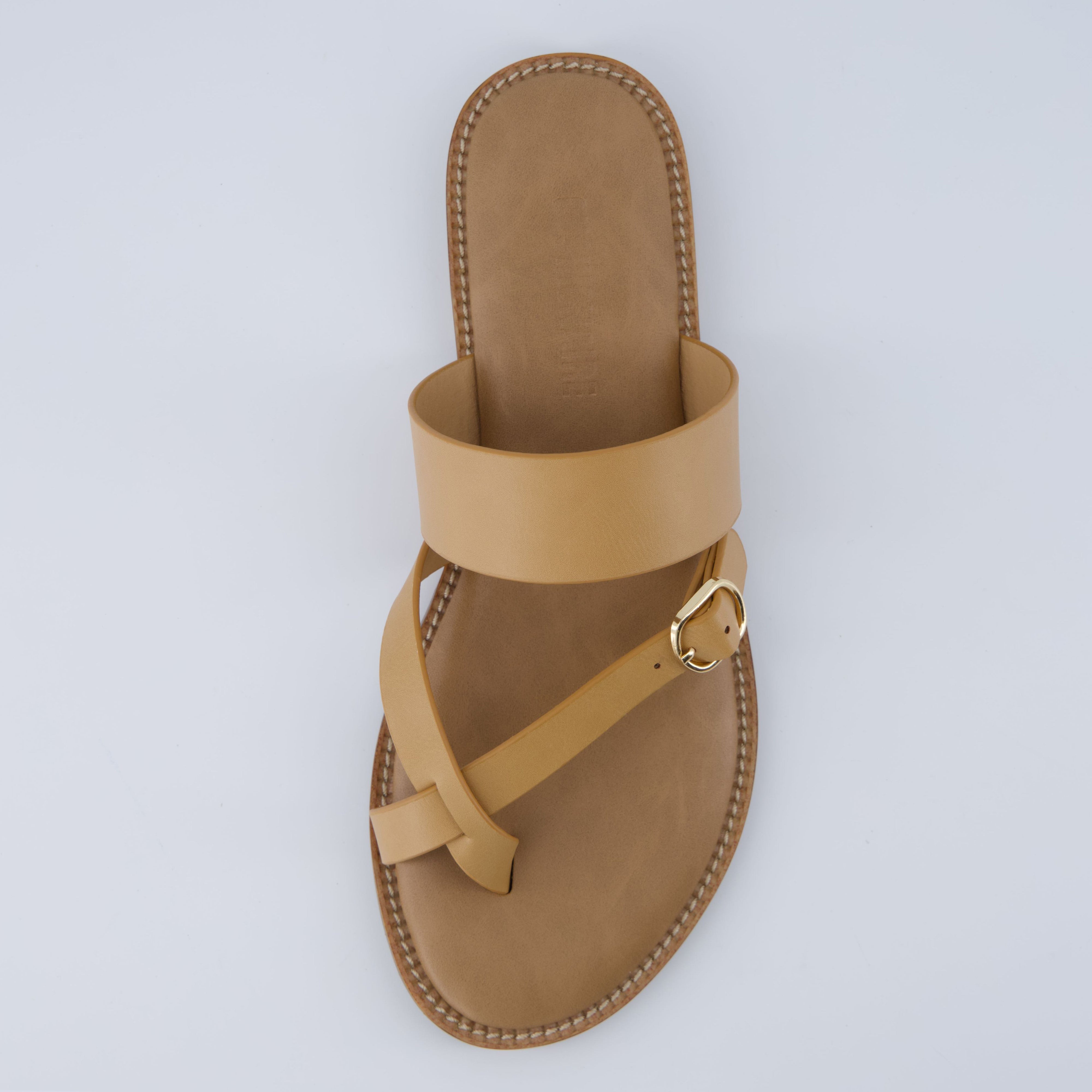 Laws Flat Sandal Tan