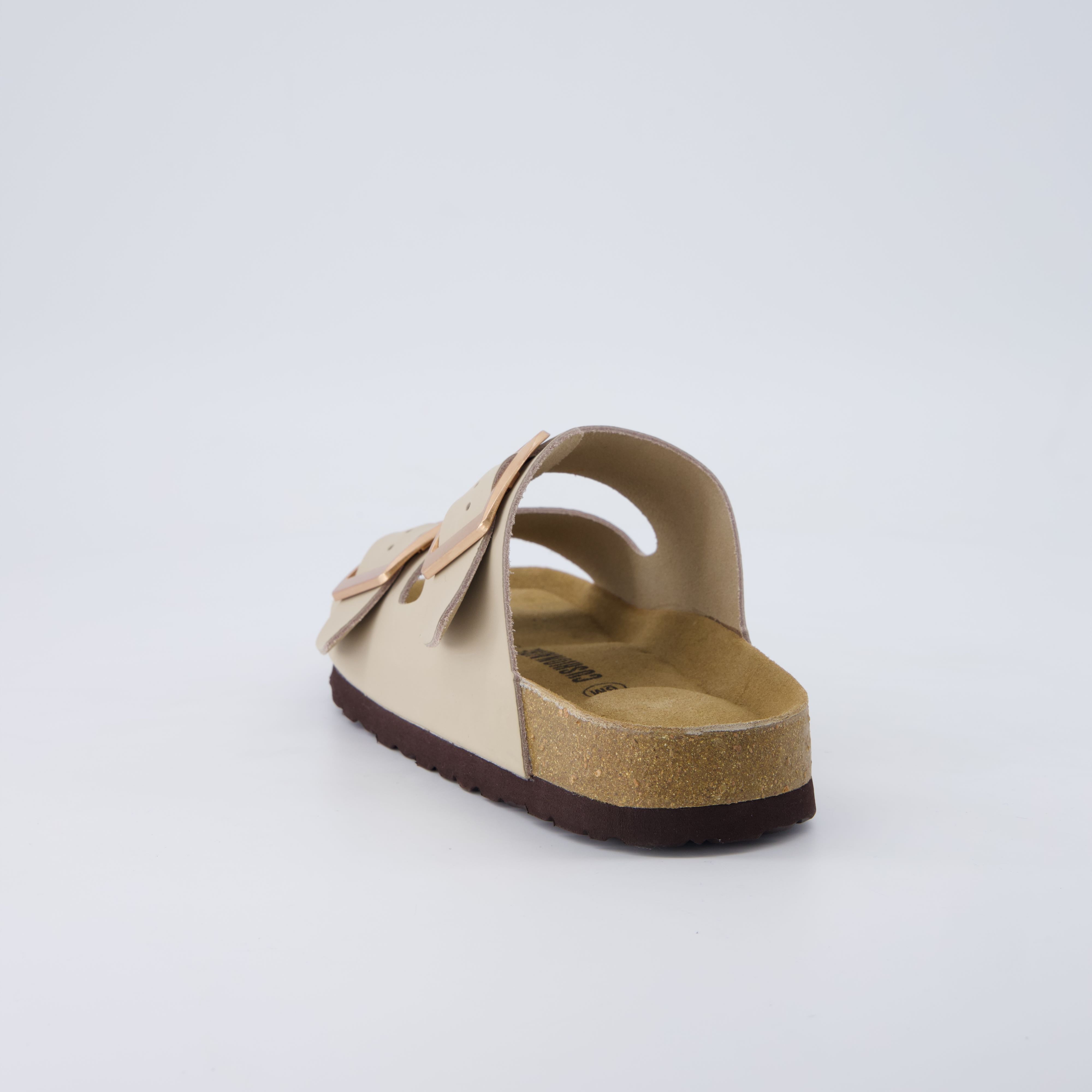 Laz Genuine Suede Slides Stone