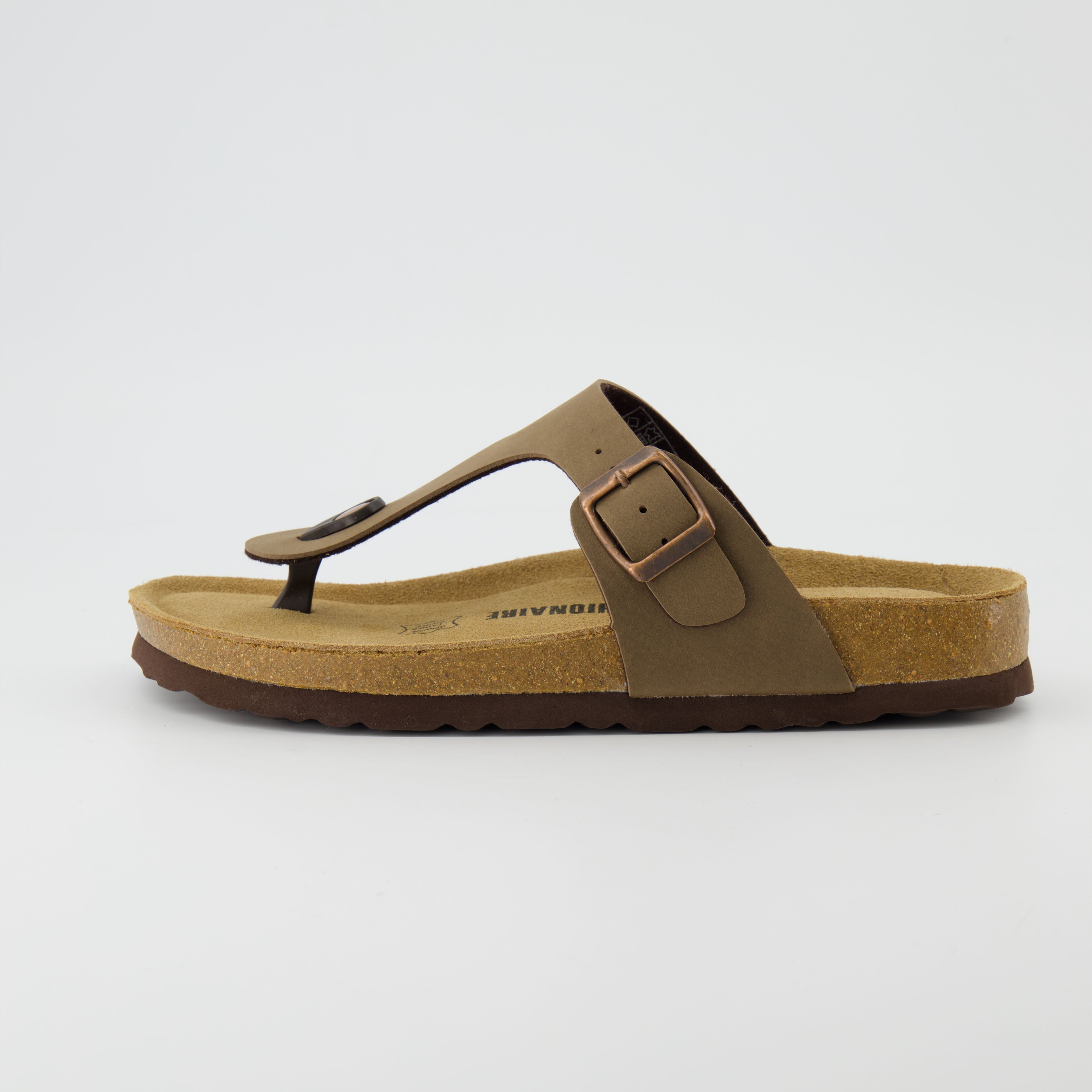 Leah Cork Footbed Thong Sandal Brown