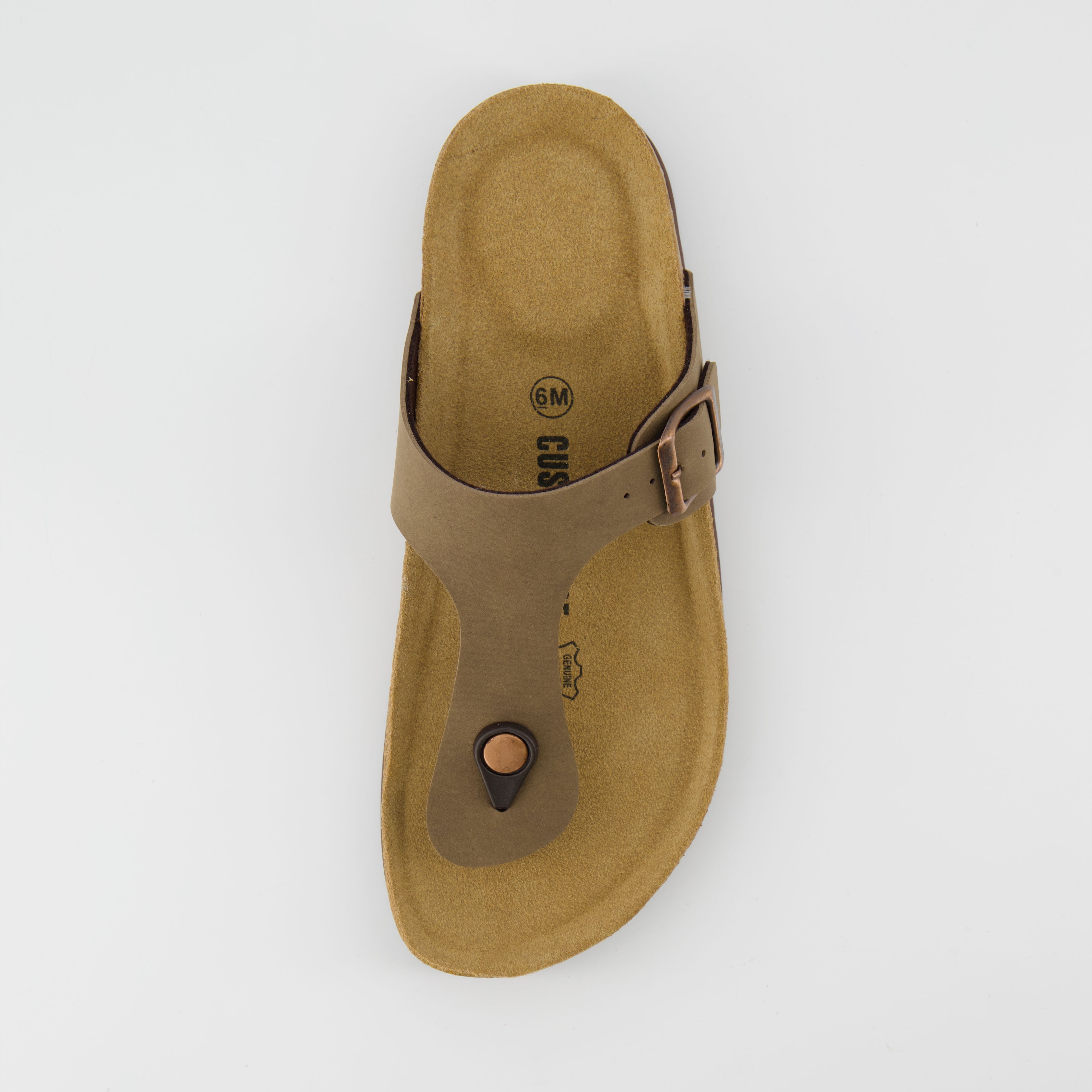 Leah Cork Footbed Thong Sandal Brown