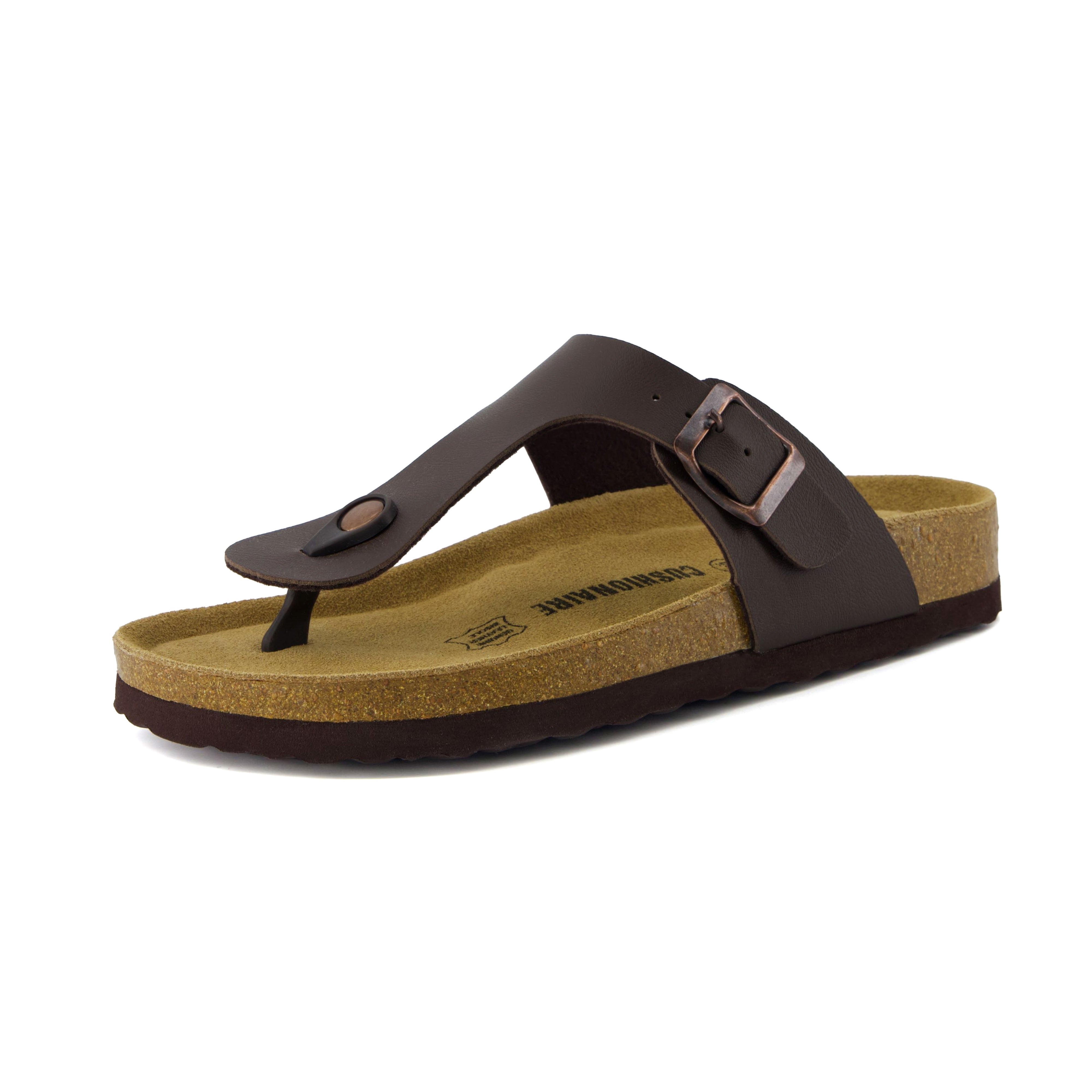 Leah Cork Footbed Thong Sandal Navy Nappa