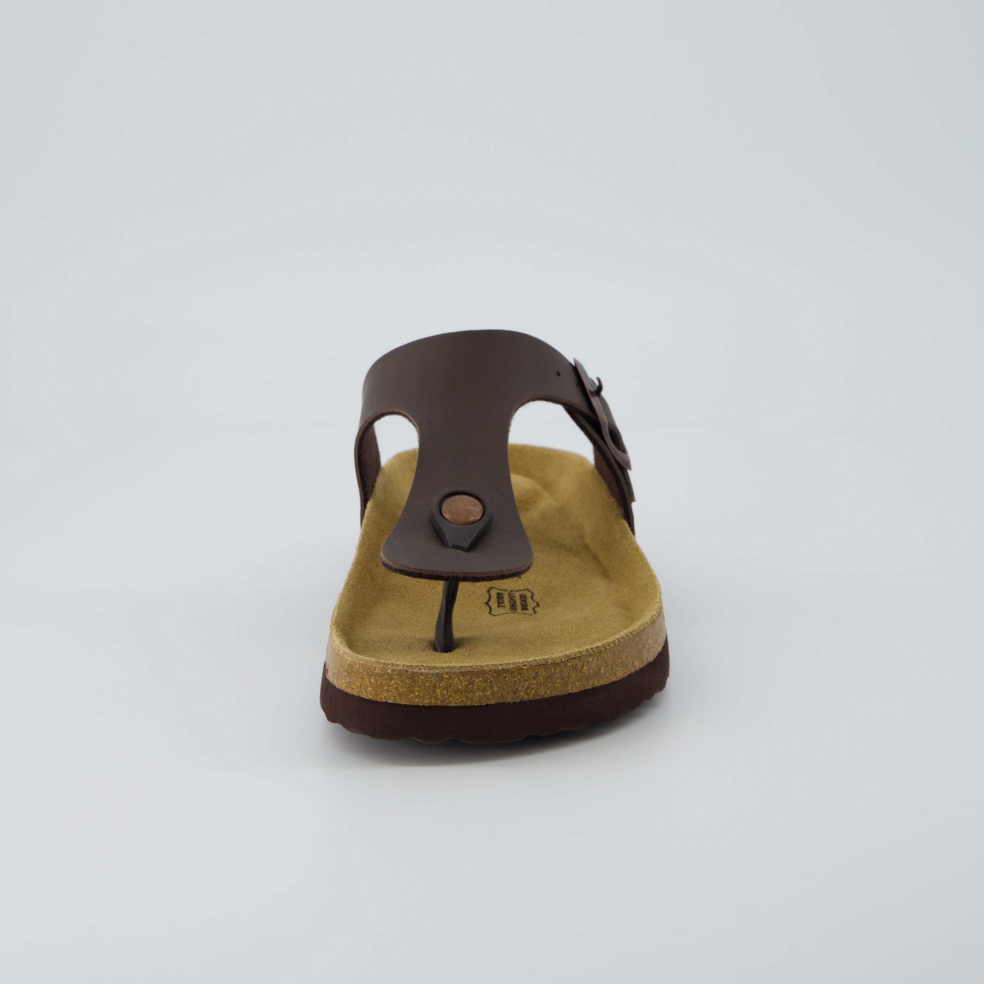 Leah Cork Footbed Thong Sandal Navy Nappa