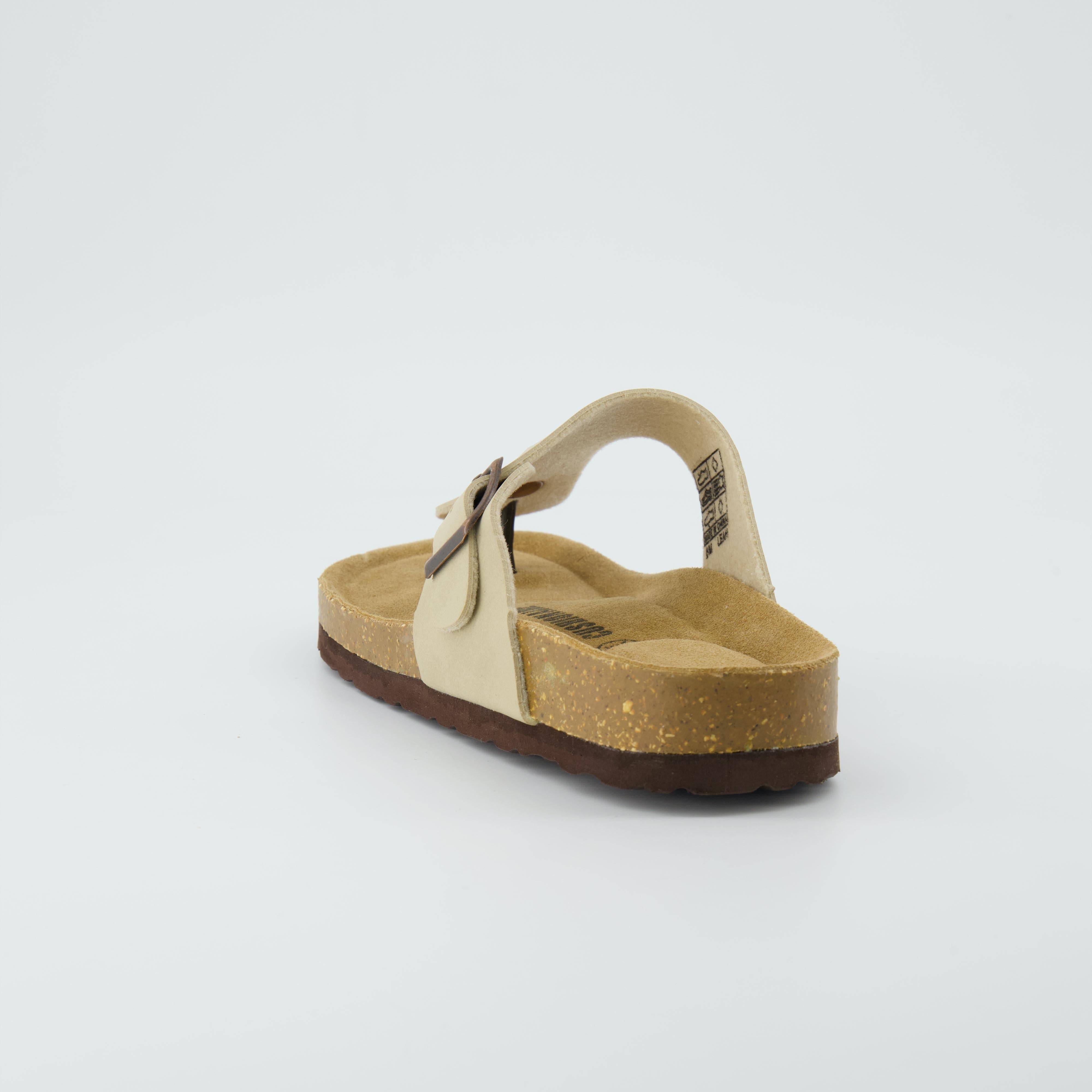 Leah Cork Footbed Thong Sandal Stone