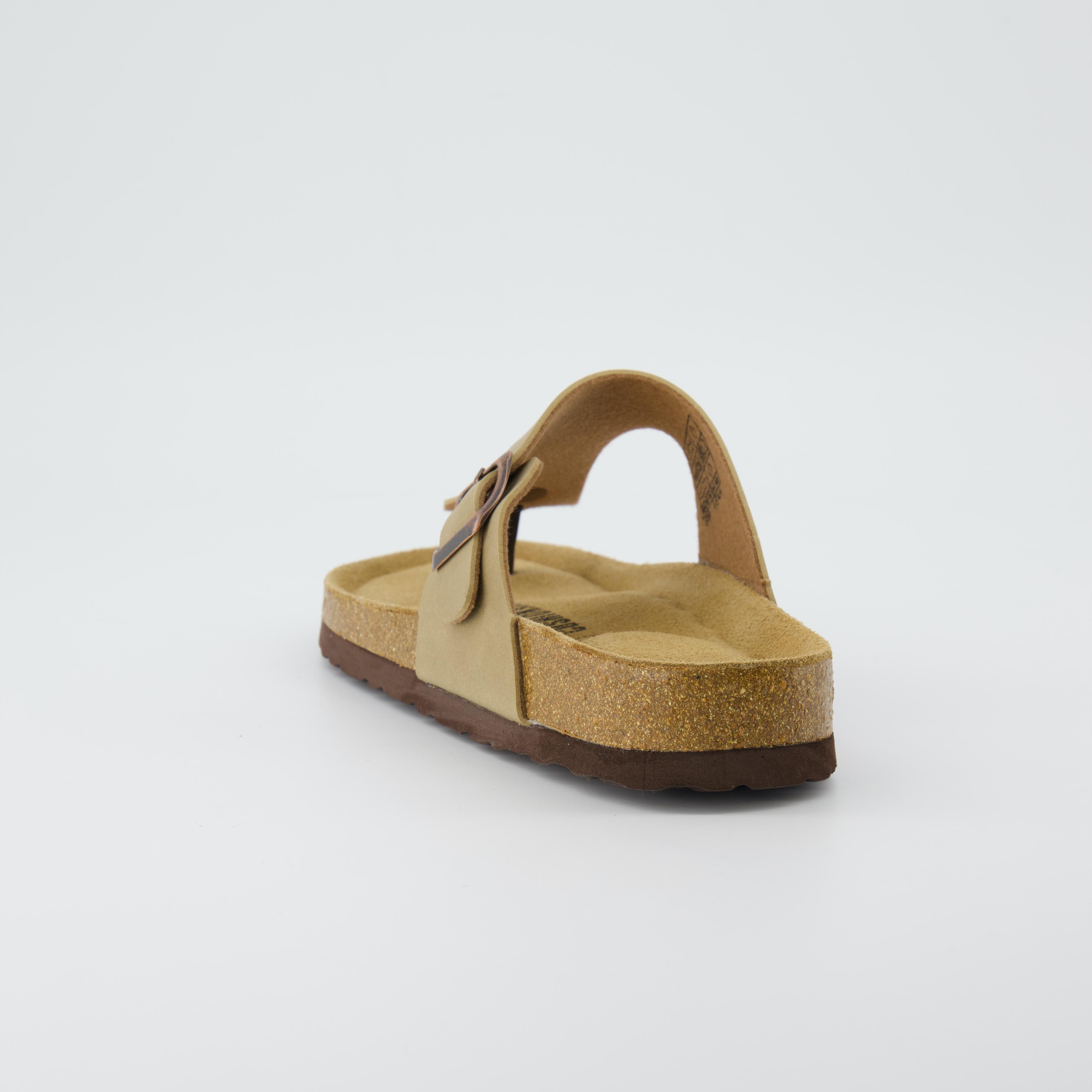 Leah Cork Footbed Thong Sandal Taupe