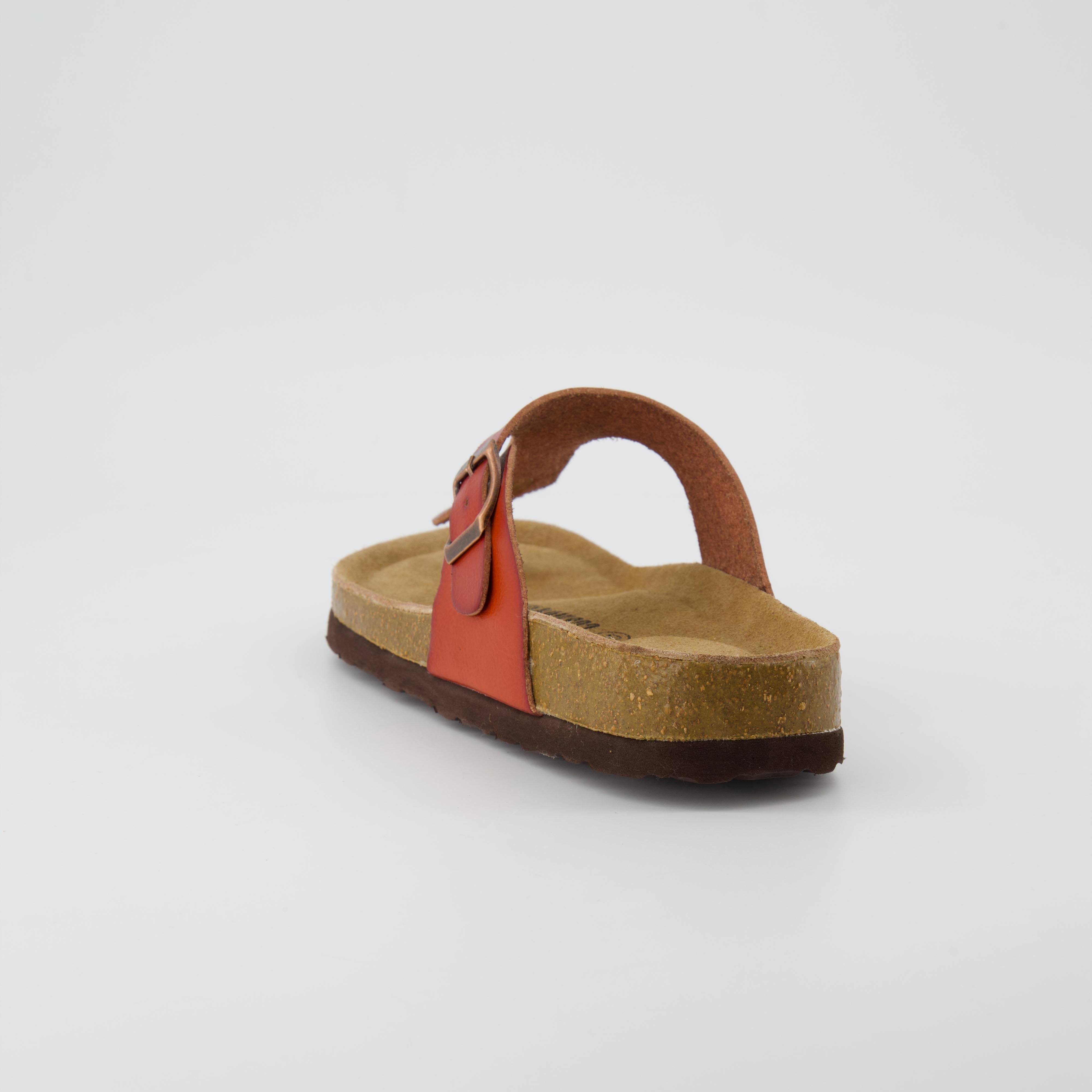 Leah Cork Footbed Thong Sandal Whiskey