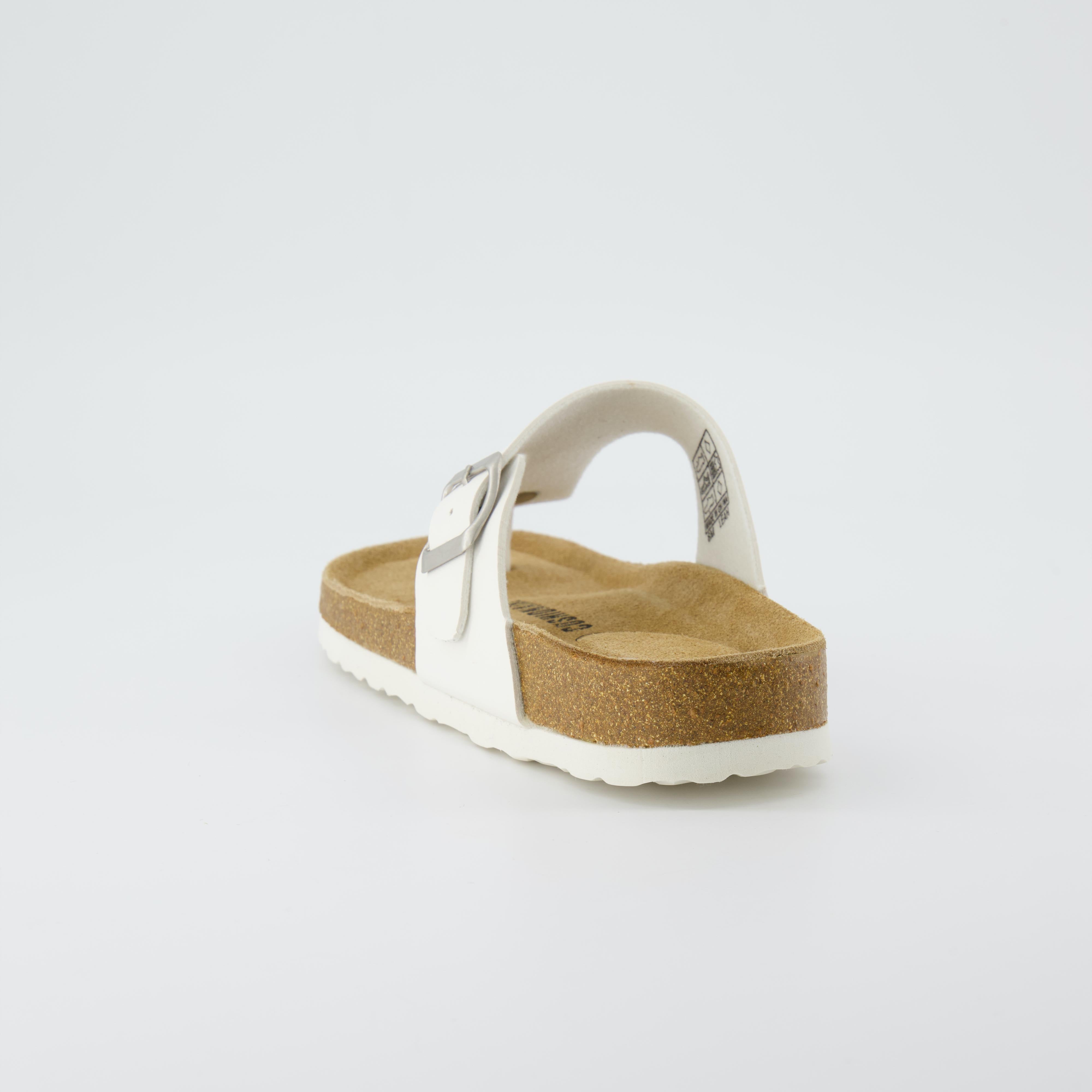 Leah Cork Footbed Thong Sandal White