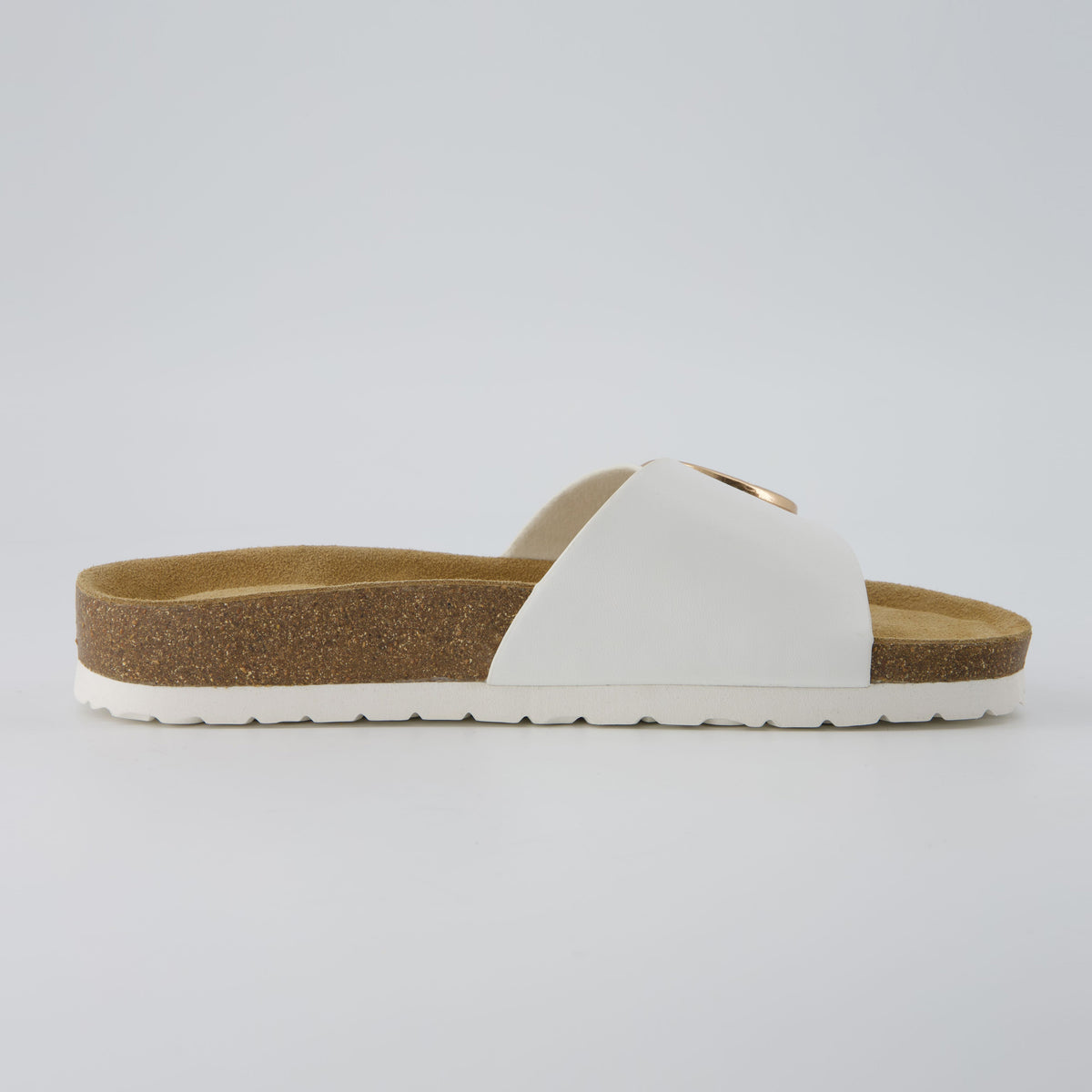 Leeds Cork Sandal White