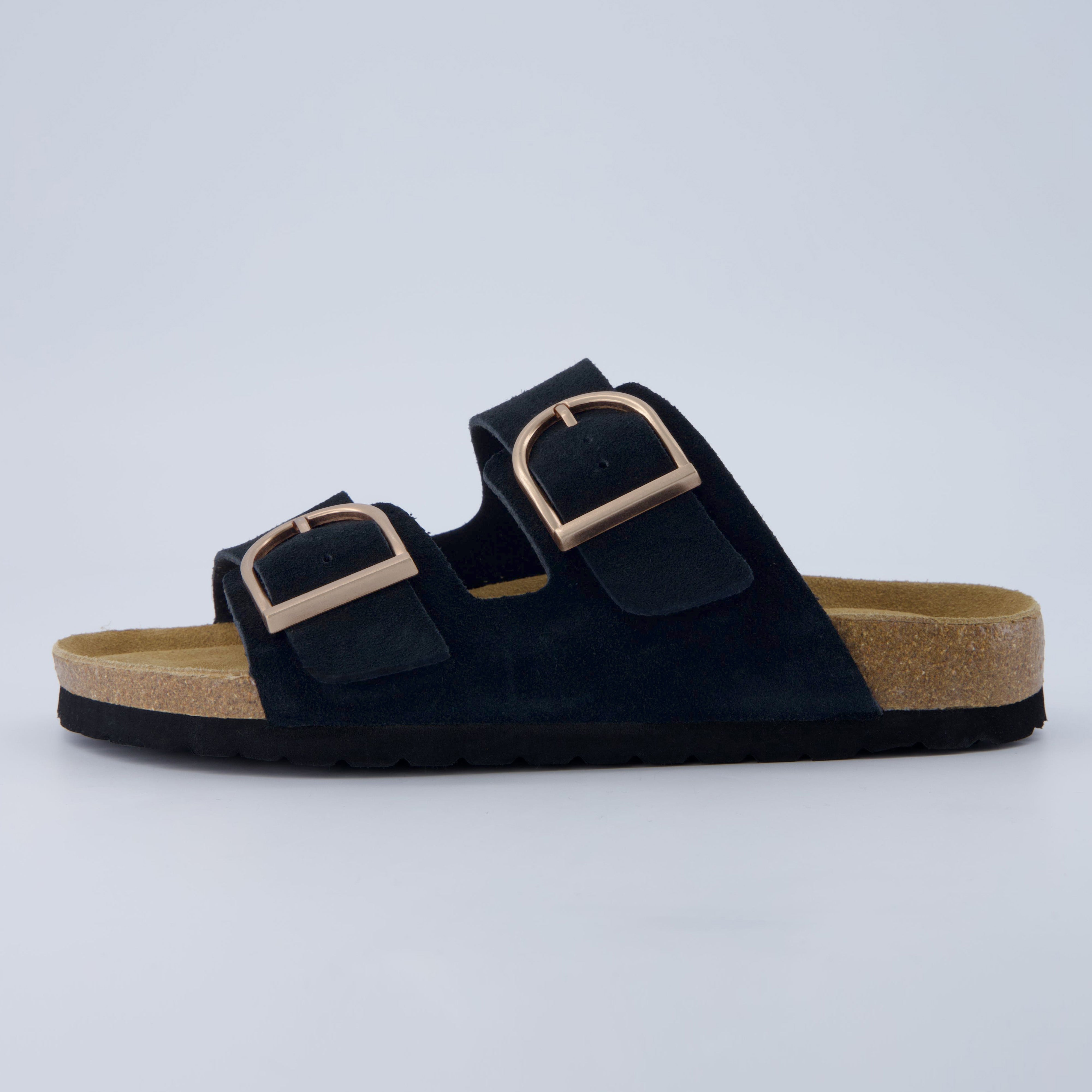 Legacy Cork Footbed Sandals Black