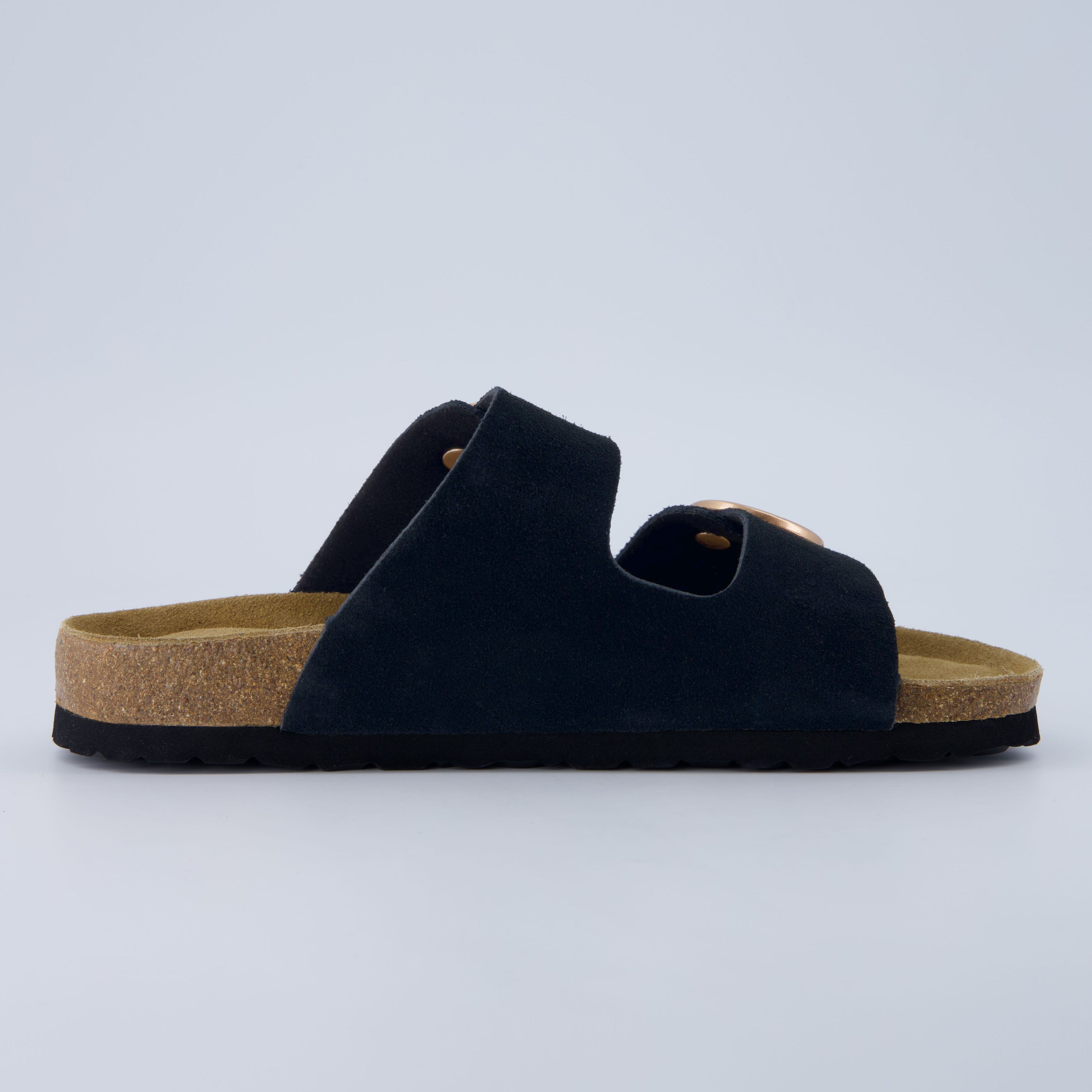 Legacy Cork Footbed Sandals Black