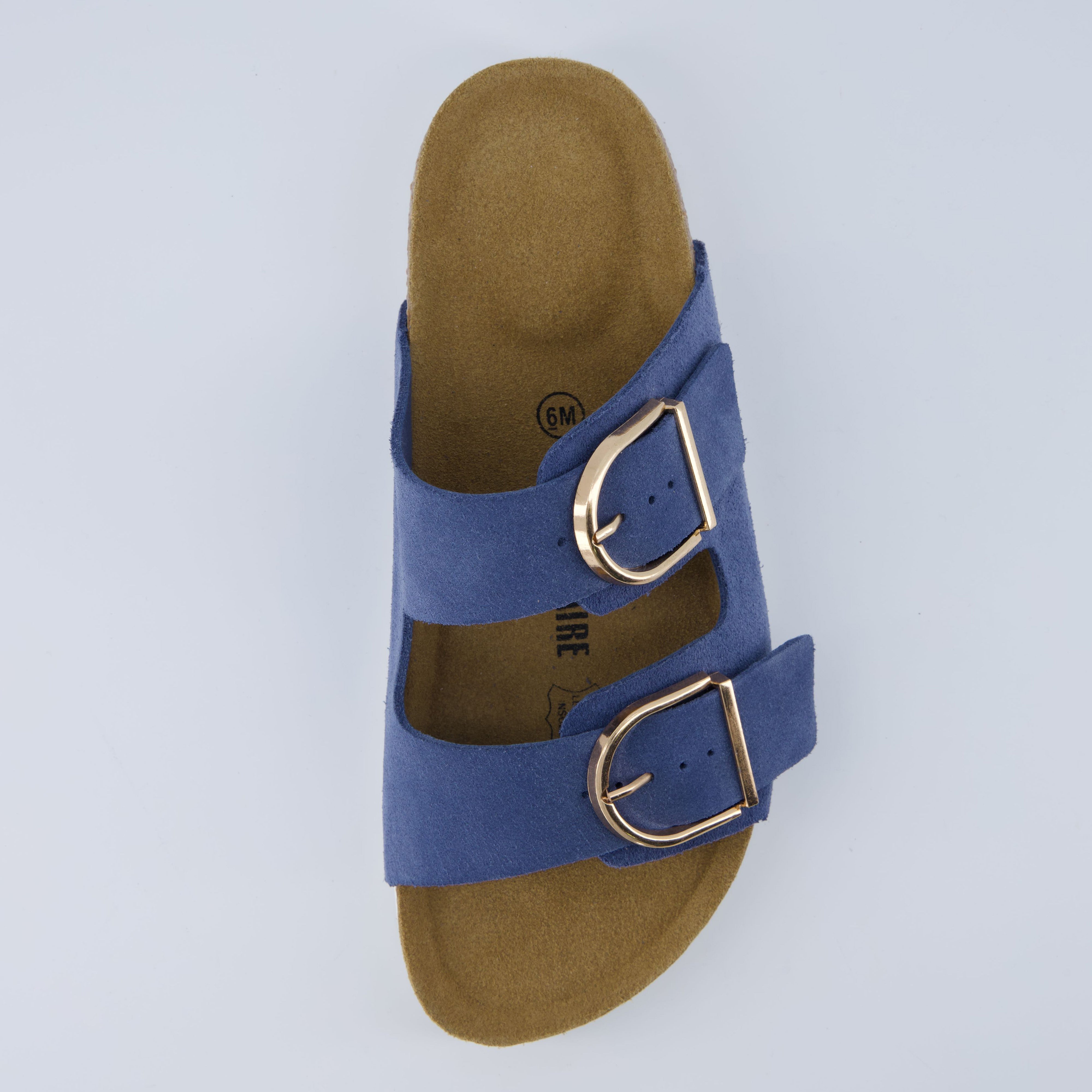 Legacy Cork Footbed Sandals Blue