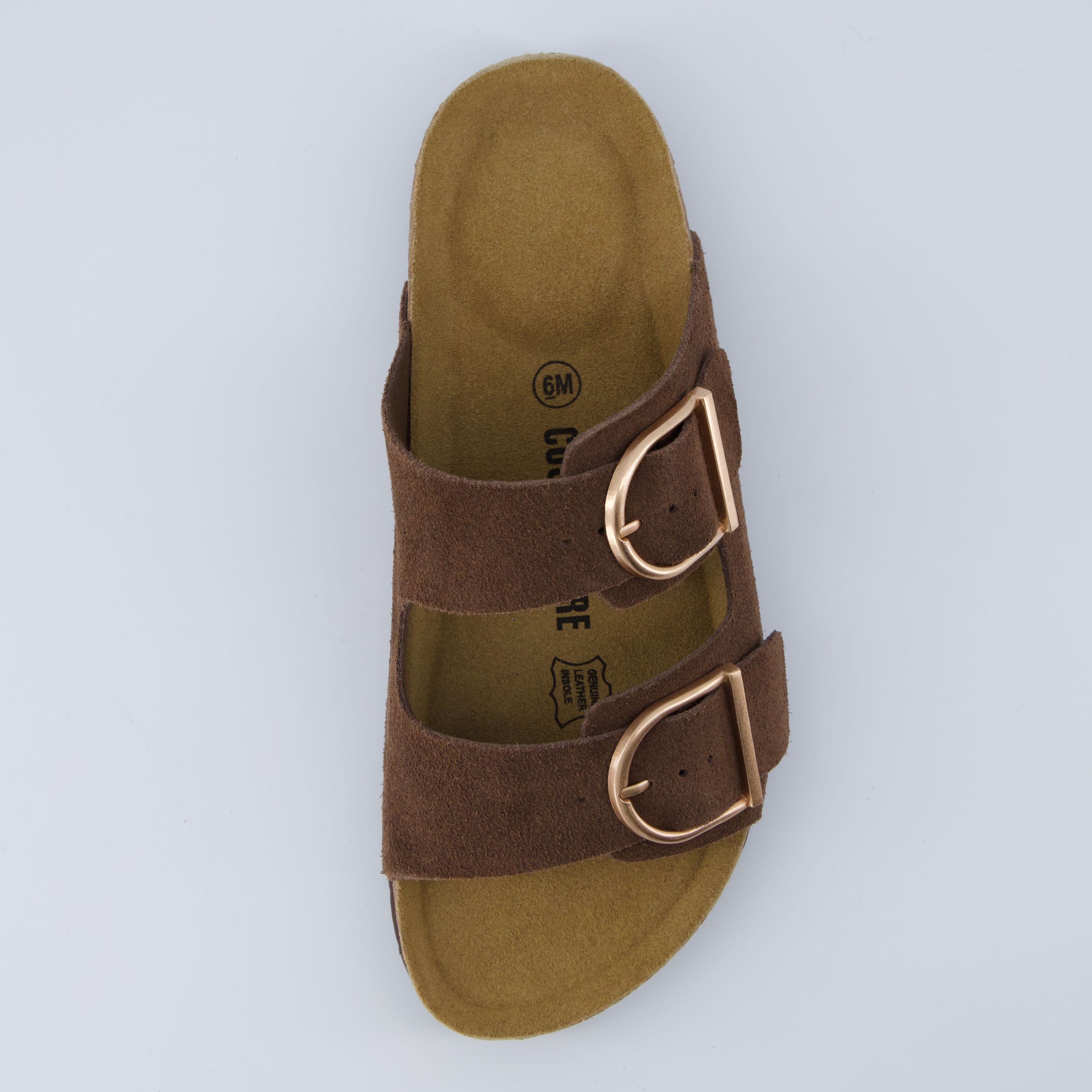 Legacy Cork Footbed Sandals Brown