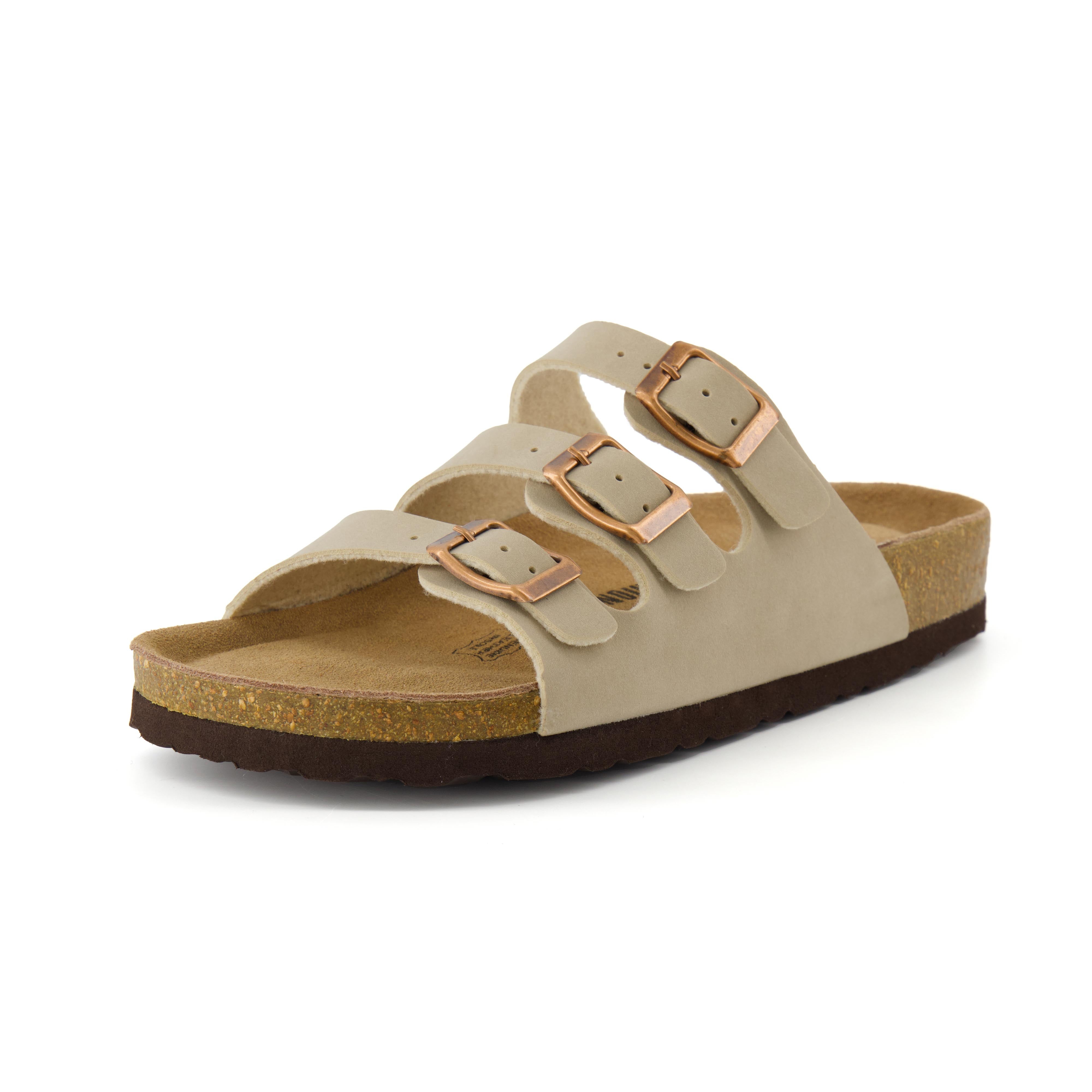 Lela Cork Footbed Sandal Stone