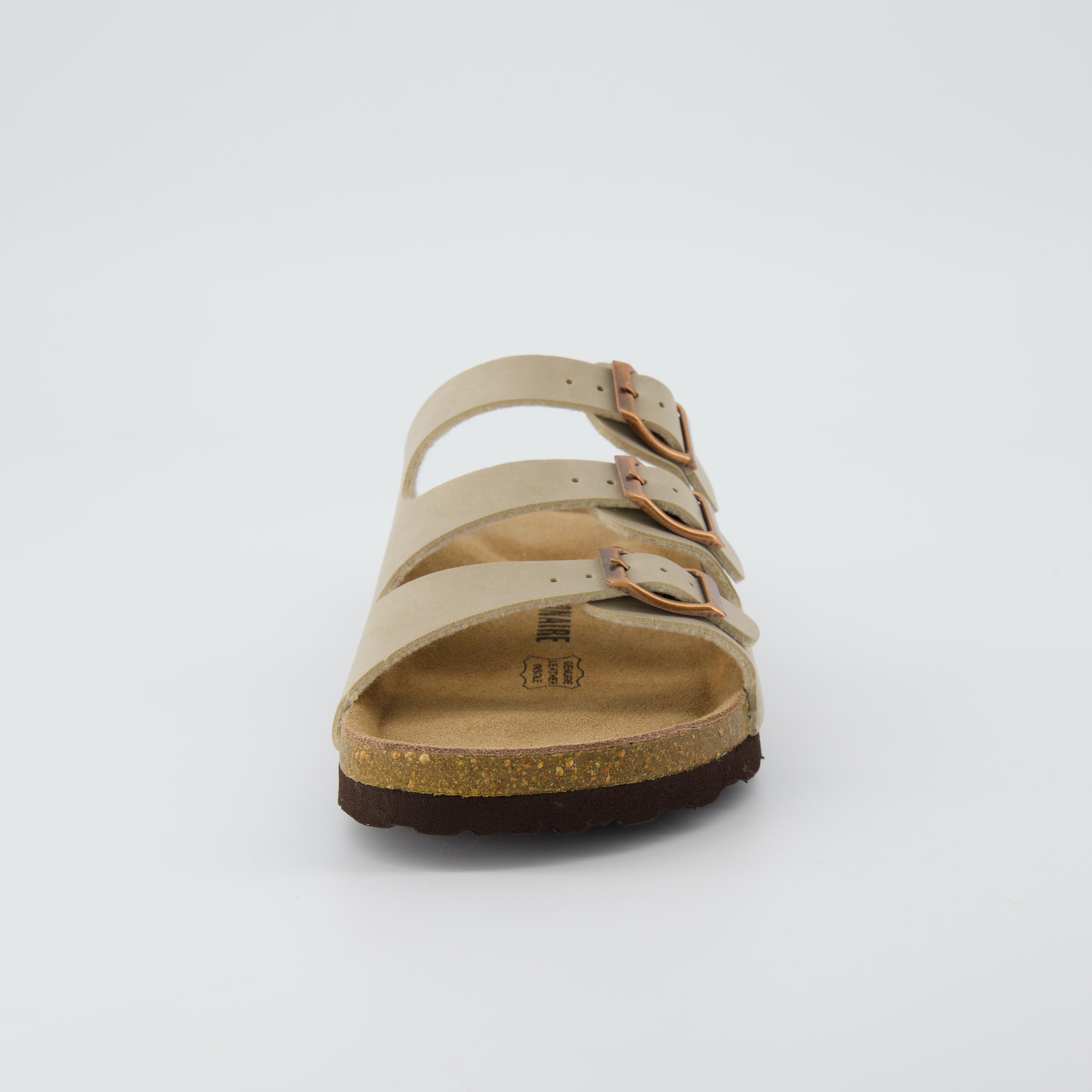 Lela Cork Footbed Sandal Stone