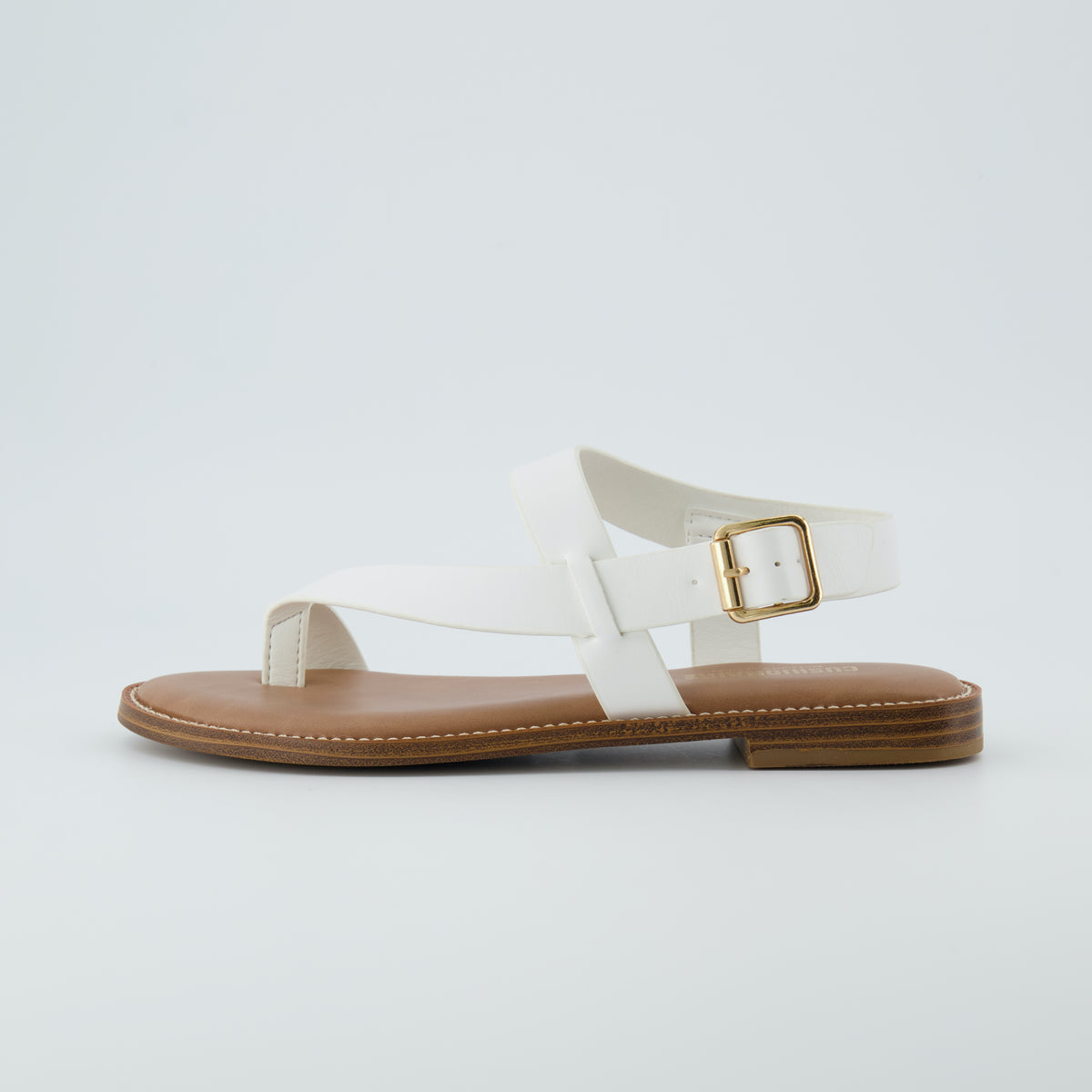Lennox Toe Loop Sandal White
