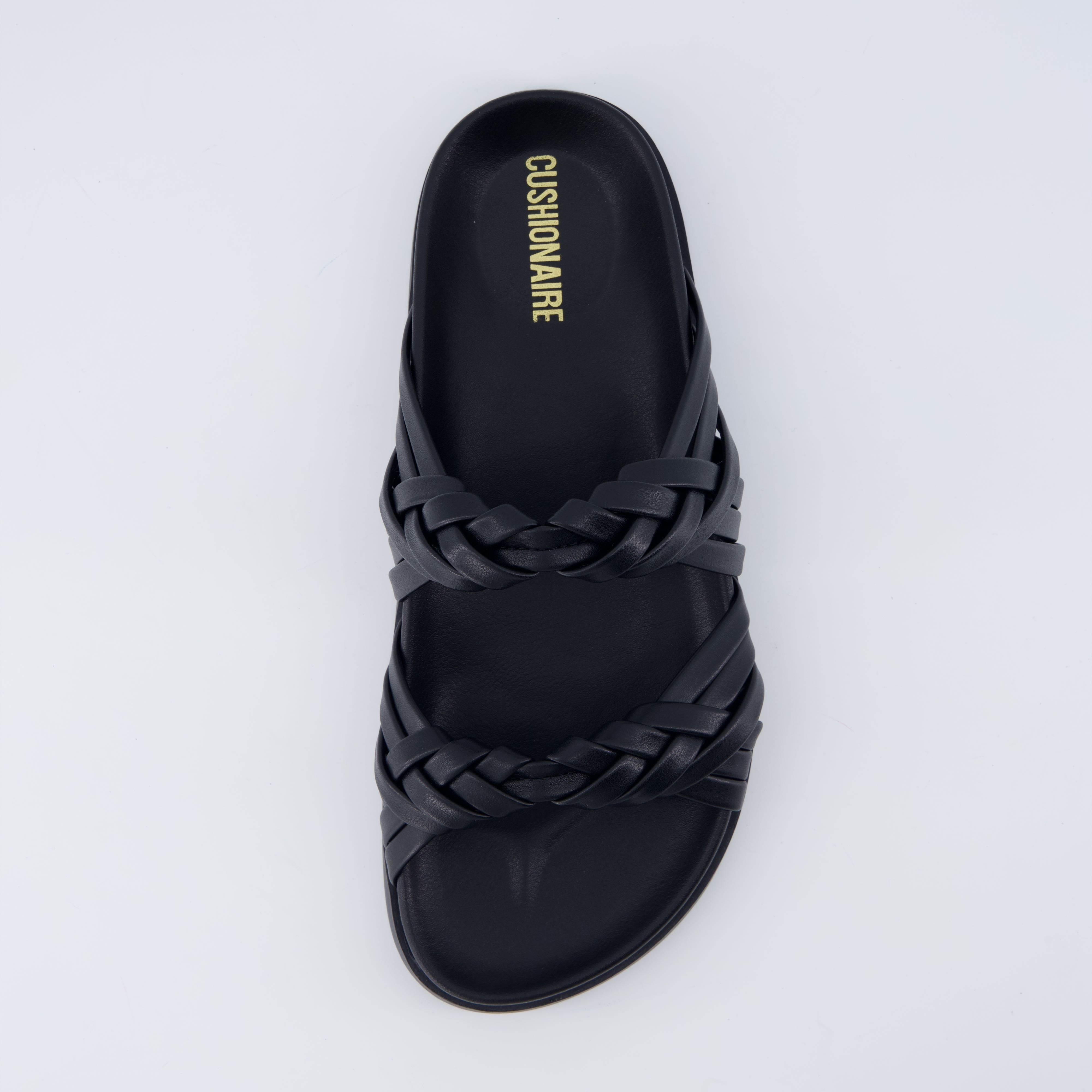 Lens Braided Strap Sandals Black