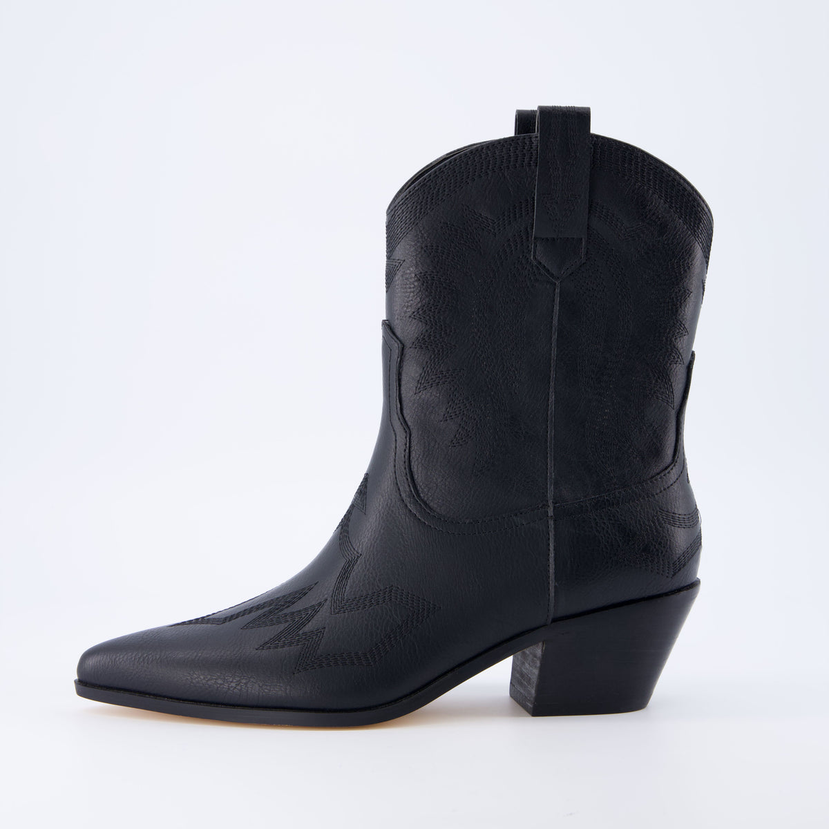 Leon Western Boot Black
