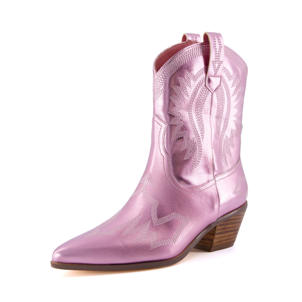 Leon Western Boot Pink