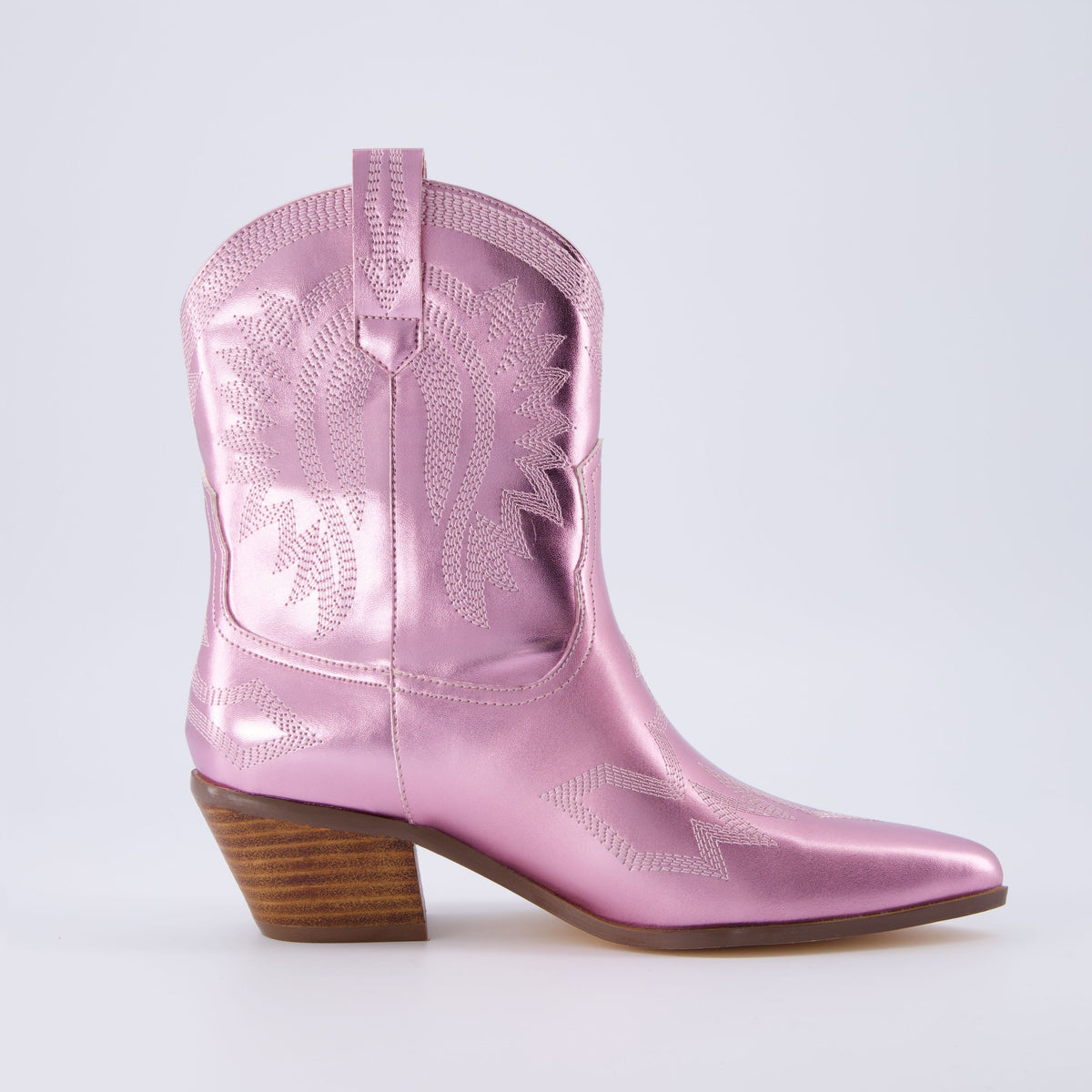 Leon Western Boot Pink