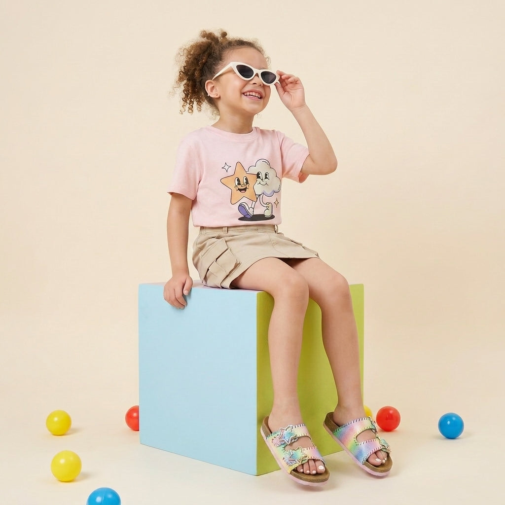 Lily Girl Toddler Sandals Multi Embellish Medium