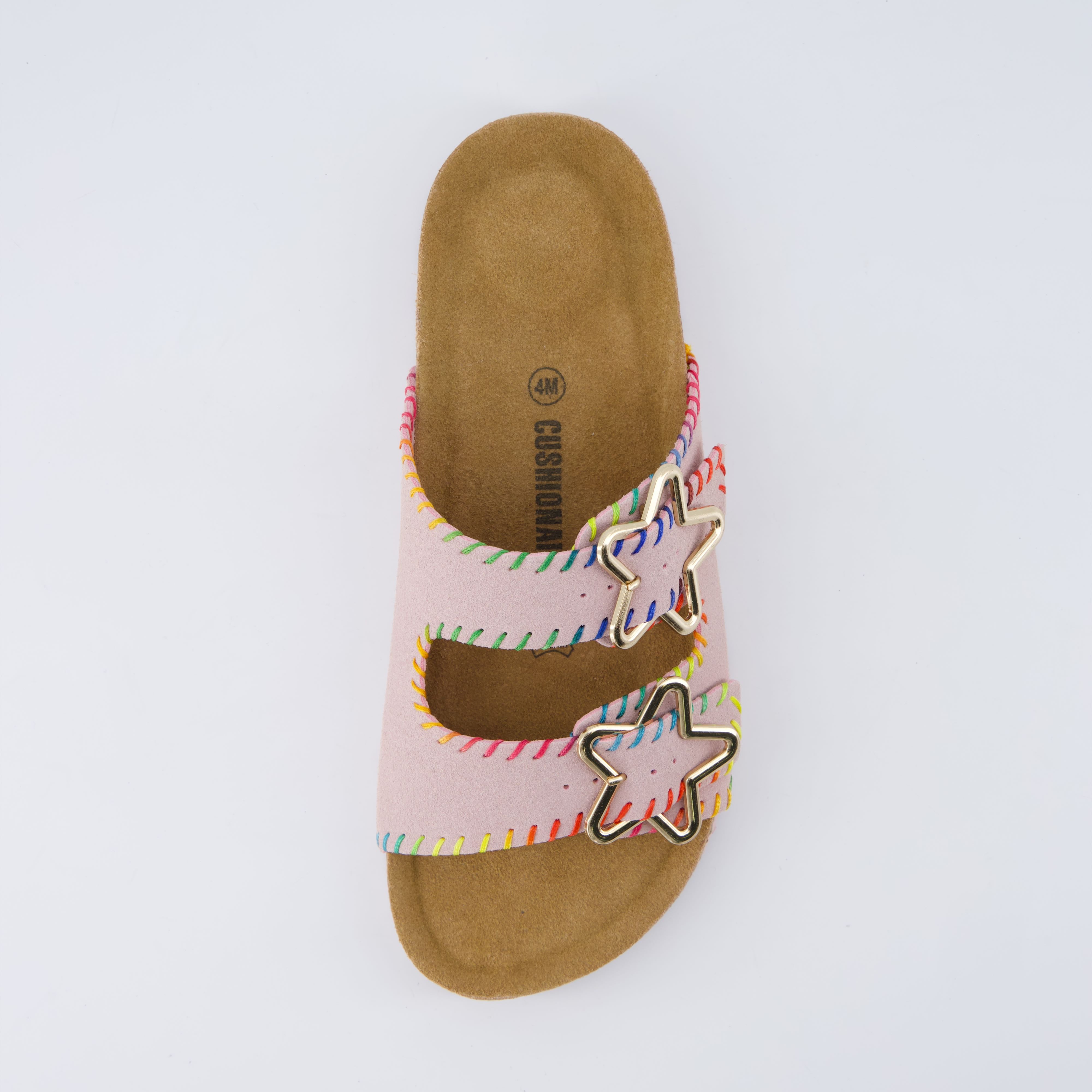 Lily Girl Toddler Sandals Pink Embellish Medium