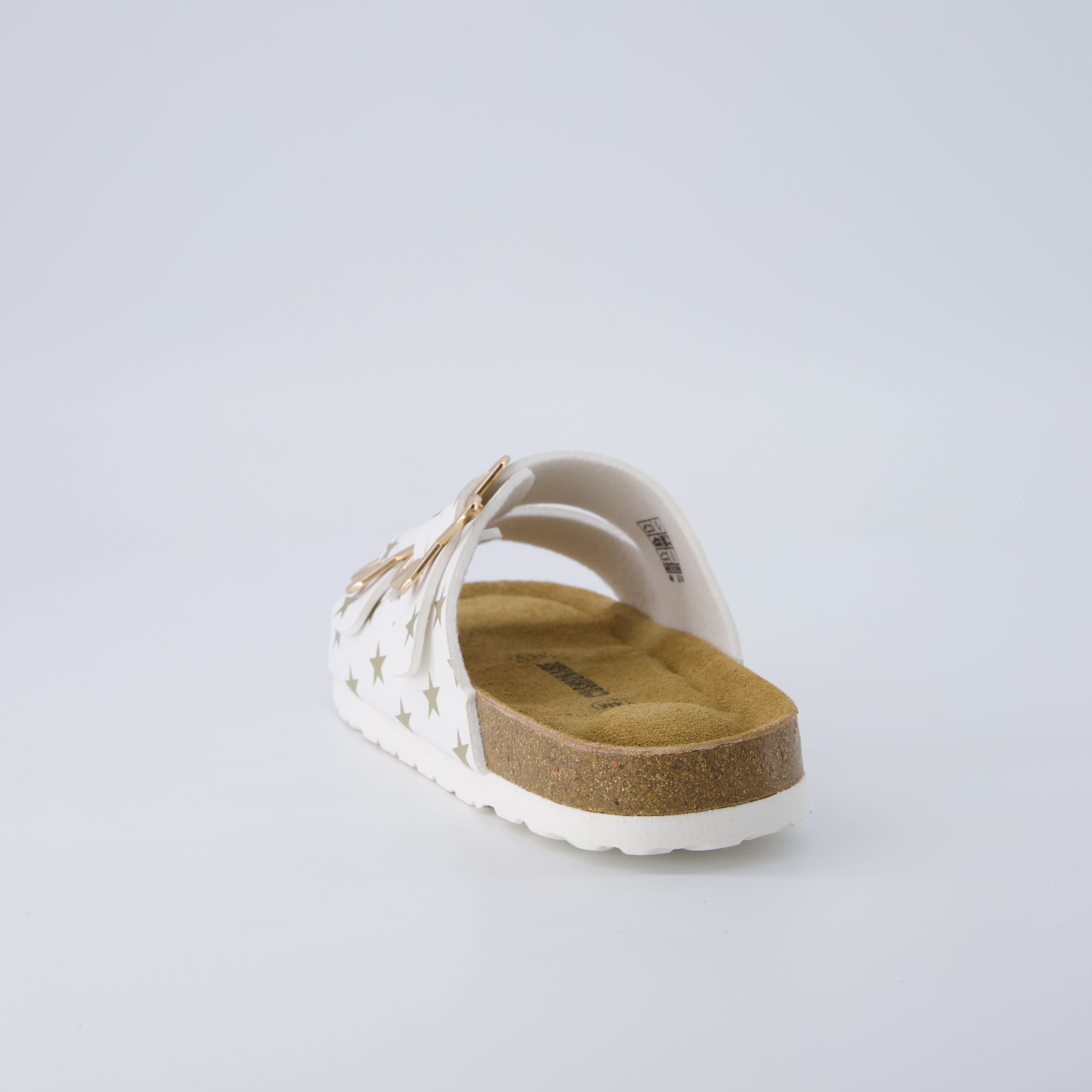 Lily Girl Toddler Sandals White Print Medium
