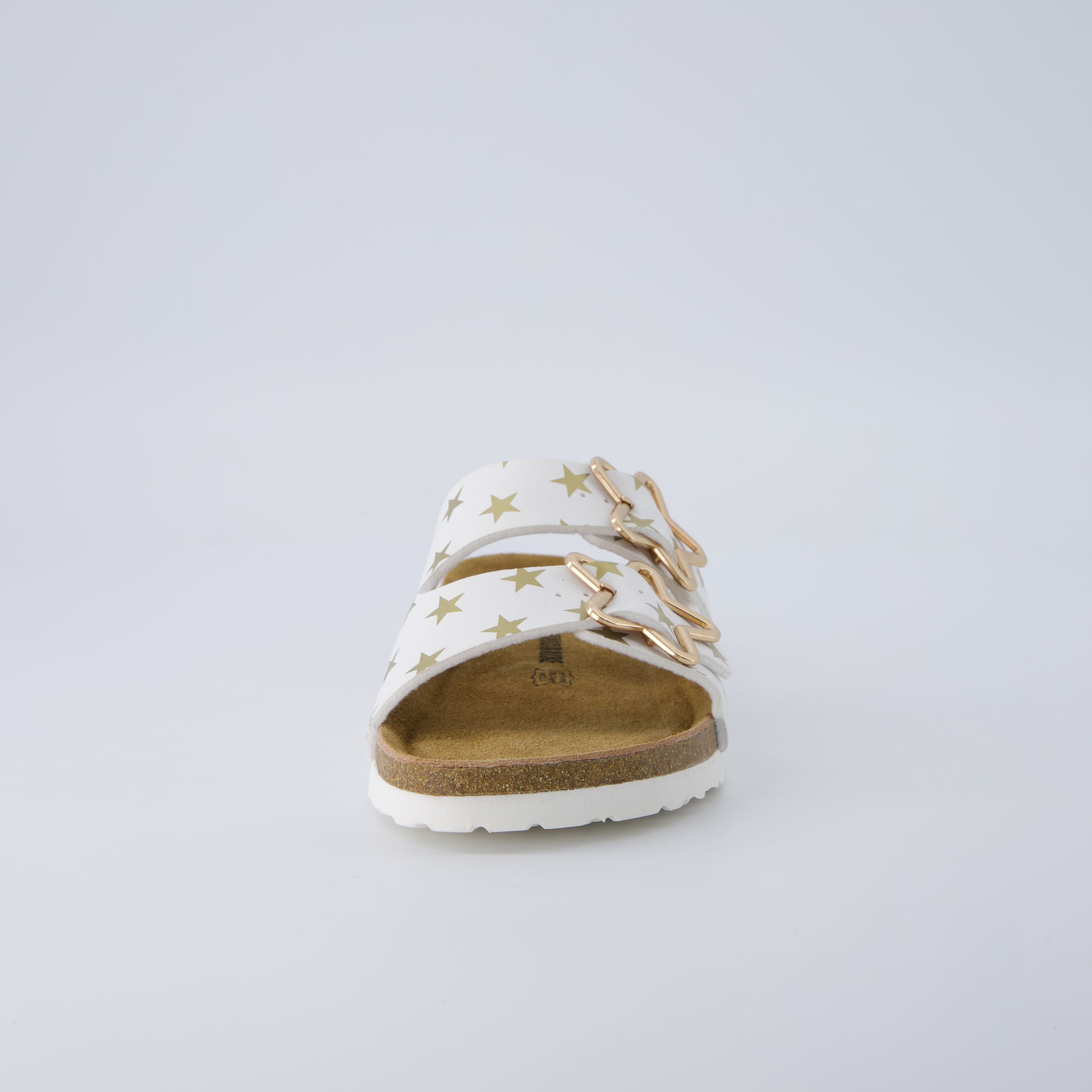 Lily Girl Toddler Sandals White Print Medium