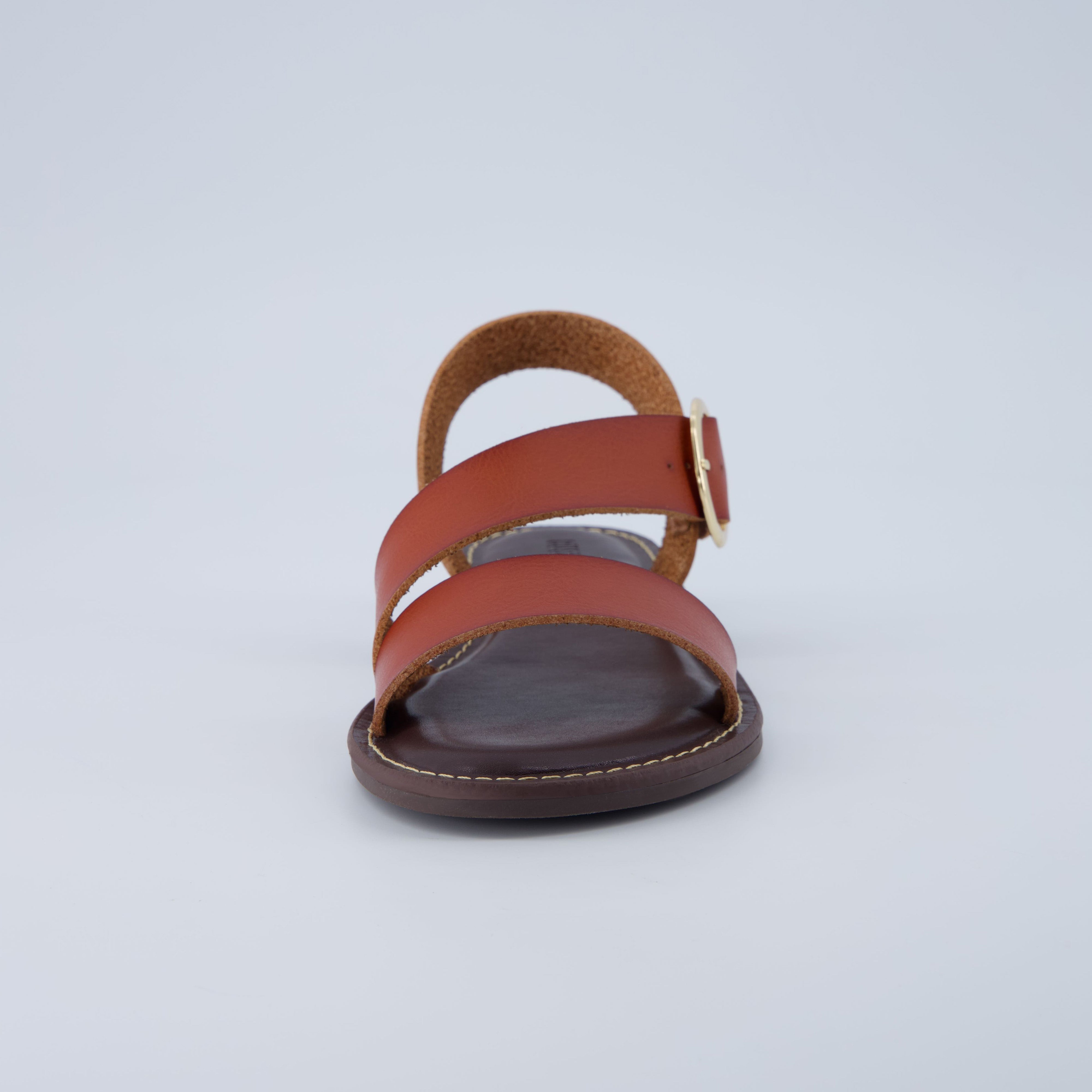 Lisbon Strappy Sandals Cognac