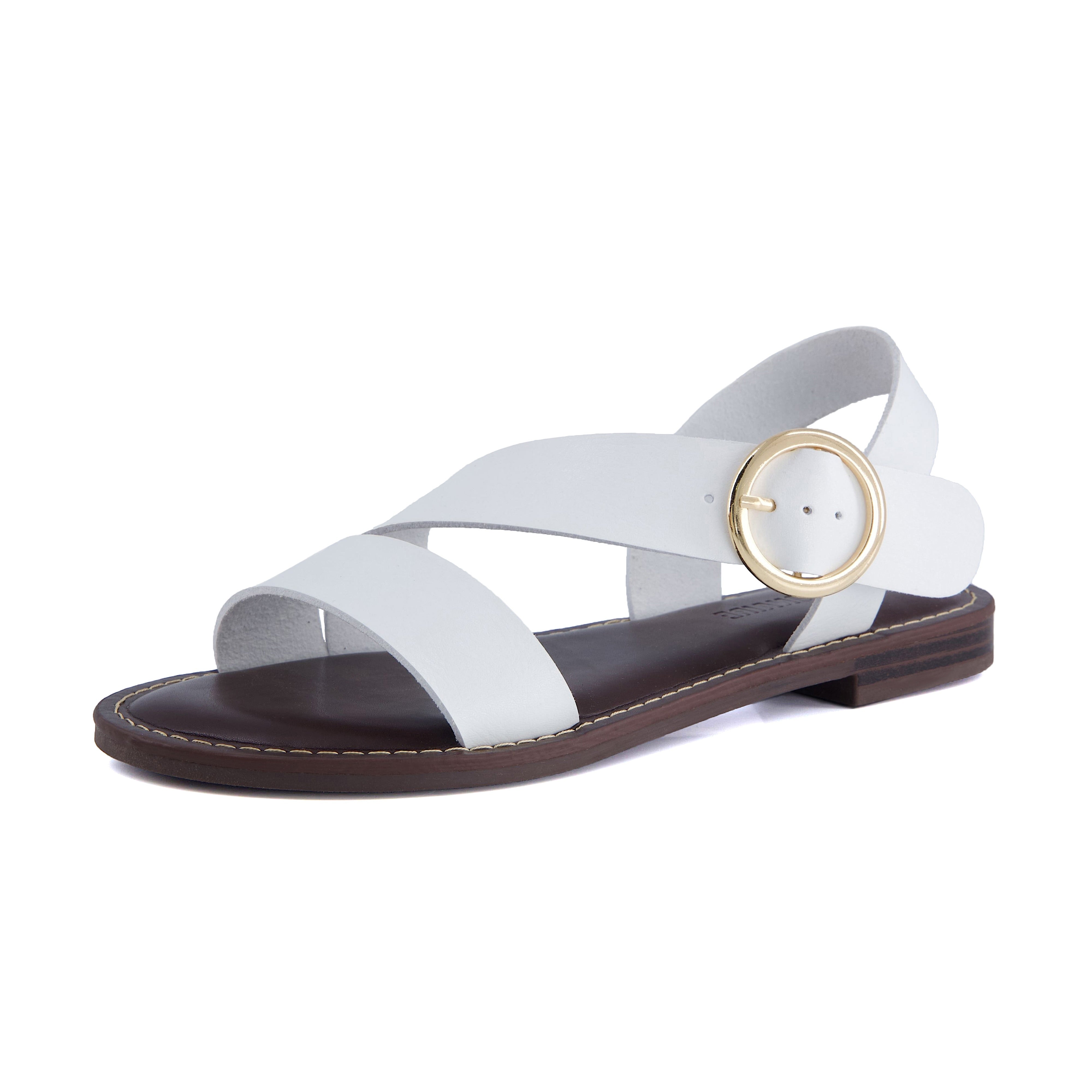 Lisbon Strappy Sandals White