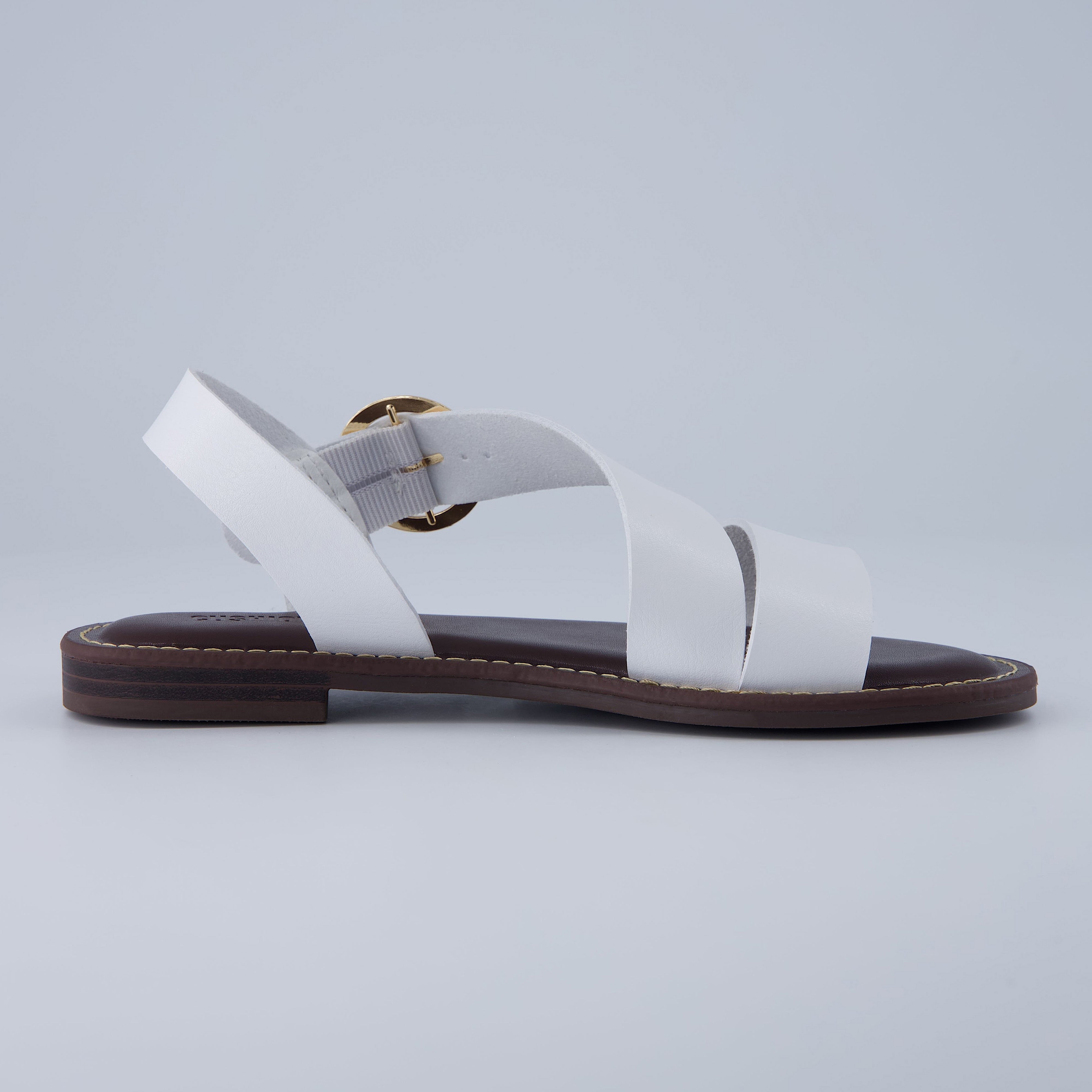 Lisbon Strappy Sandals White